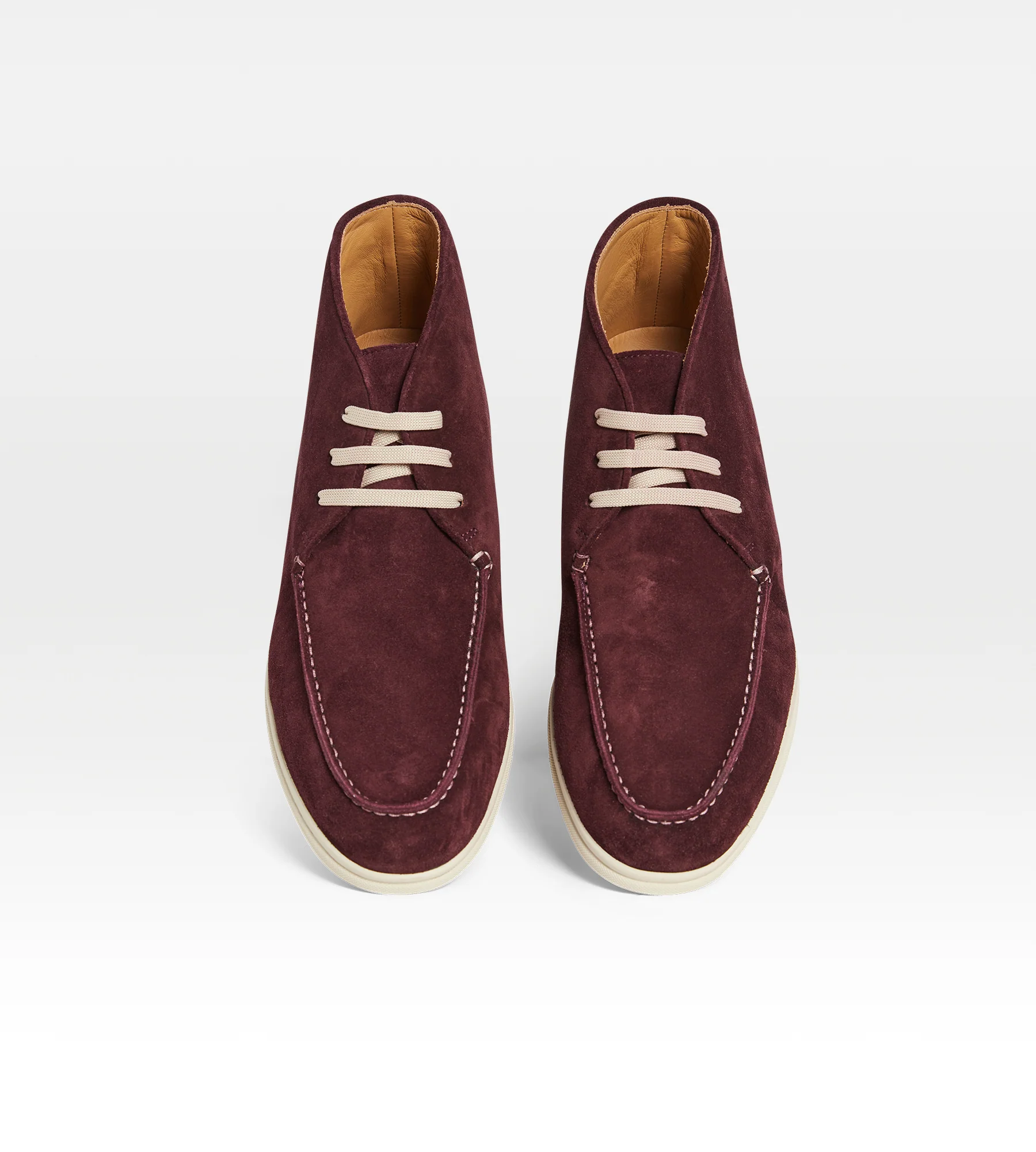 Chaussures en suède aubergine - Image 4