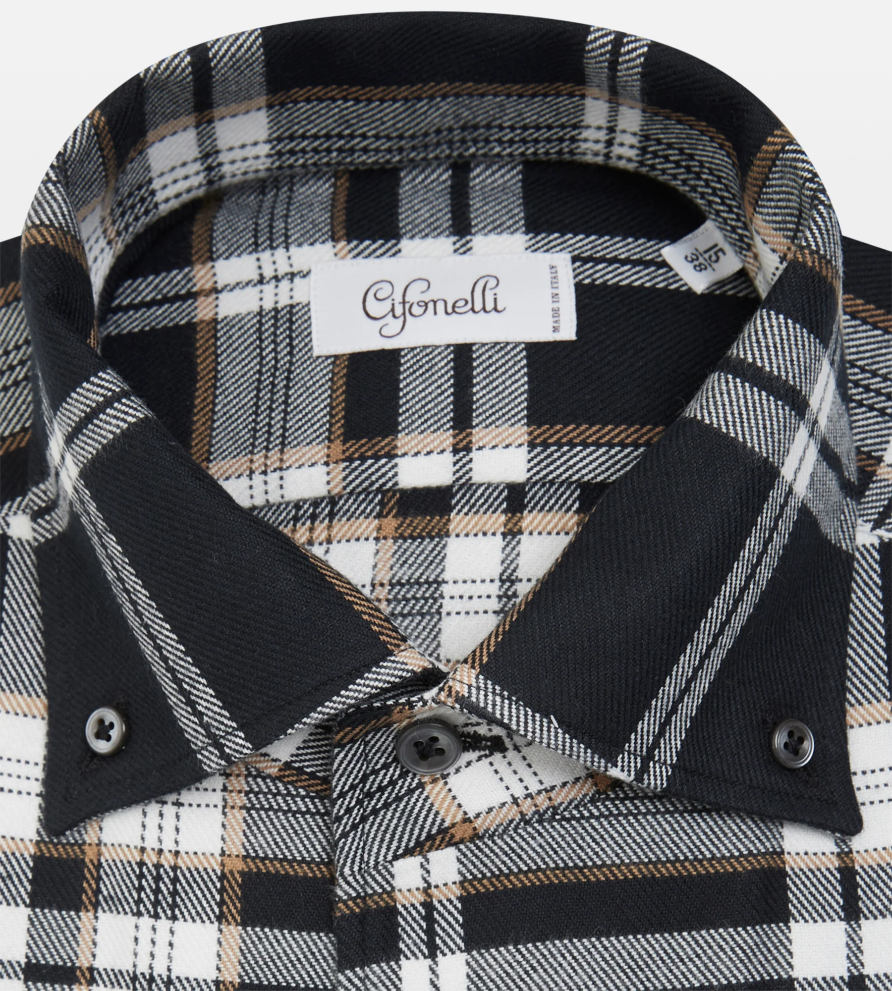 Chemise épaisse noire à carreaux - Image 2