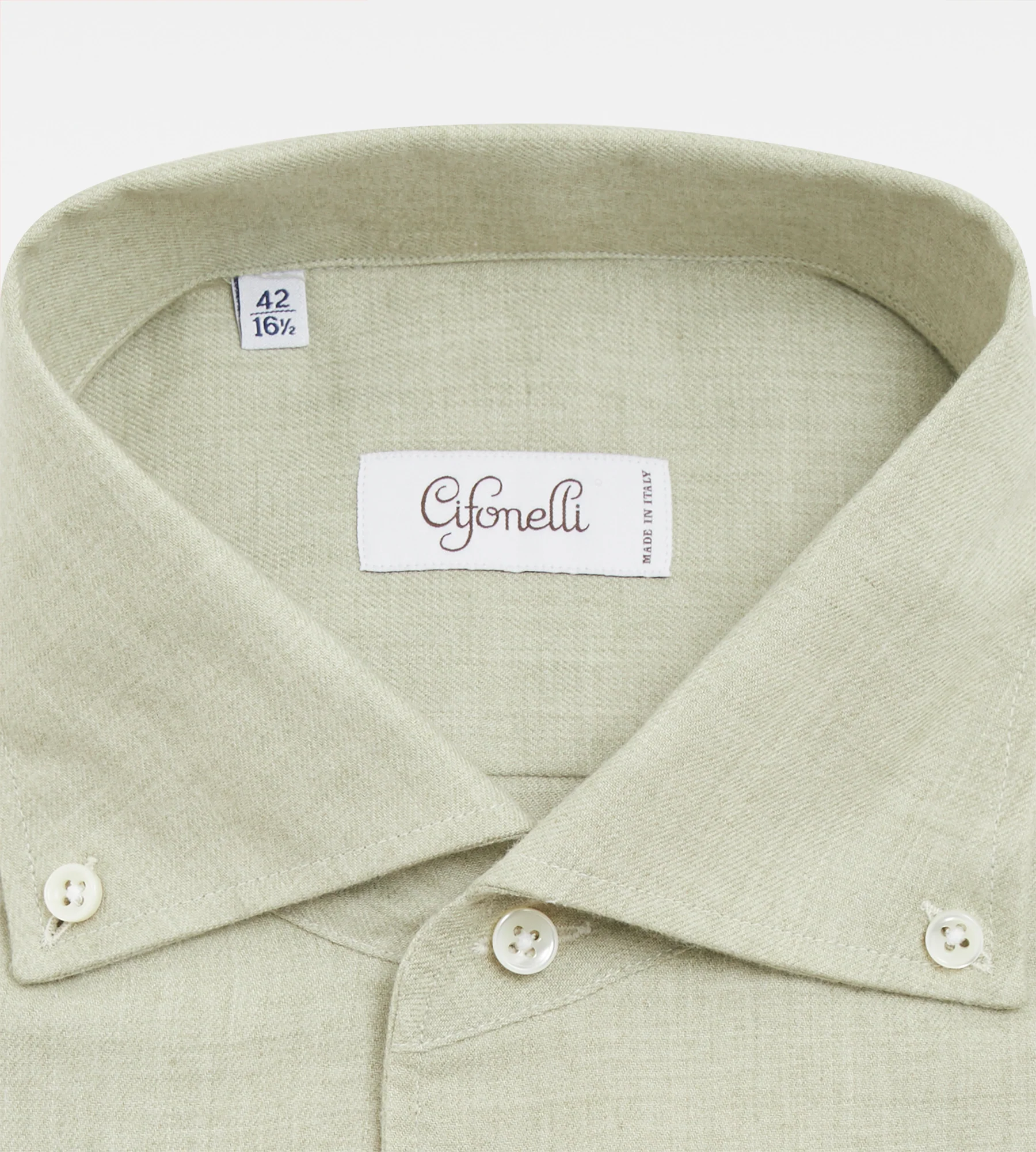 Chemise vert d'eau en coton - Image 2
