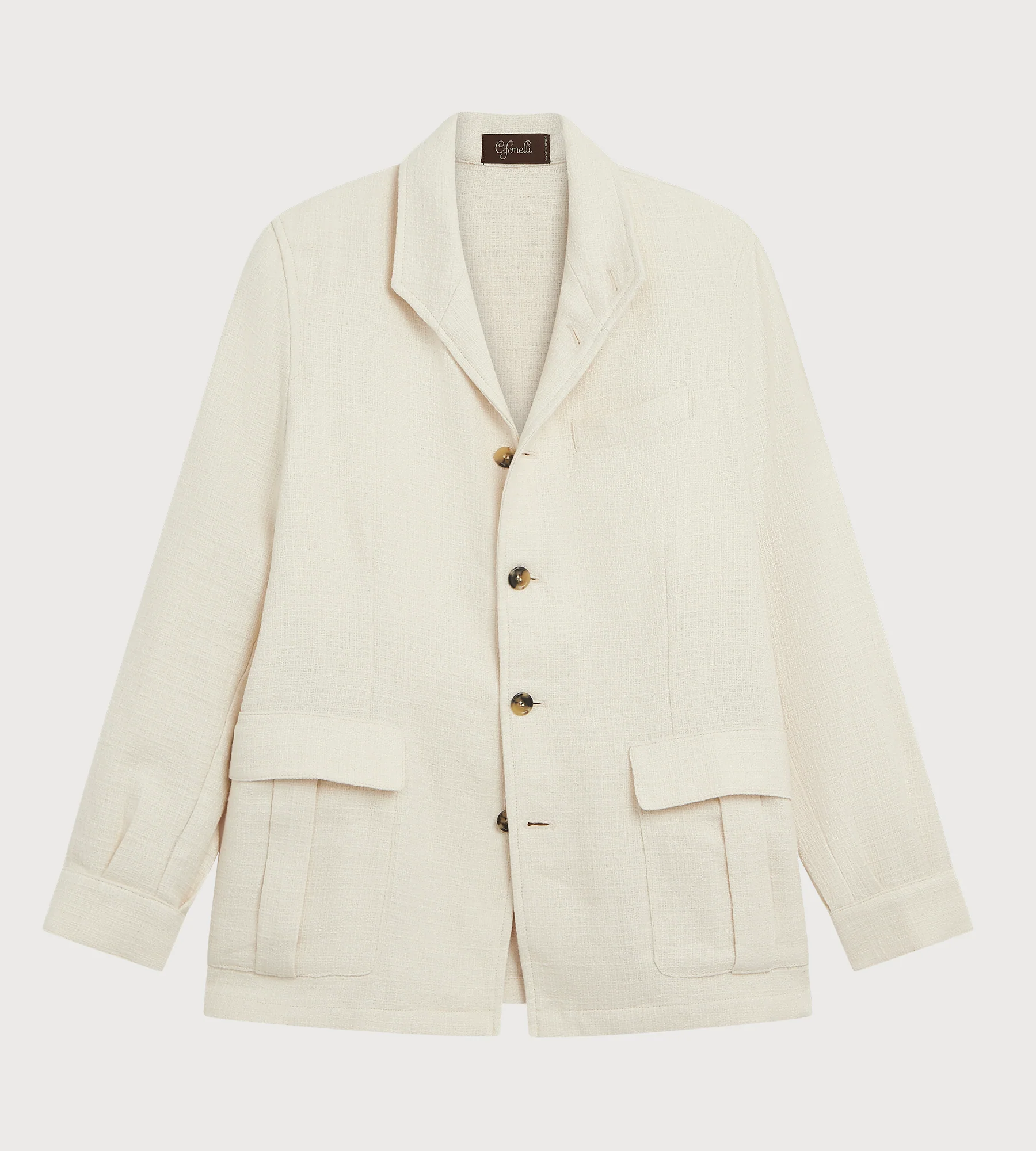 Veste Teba en coton et lin - Image 2