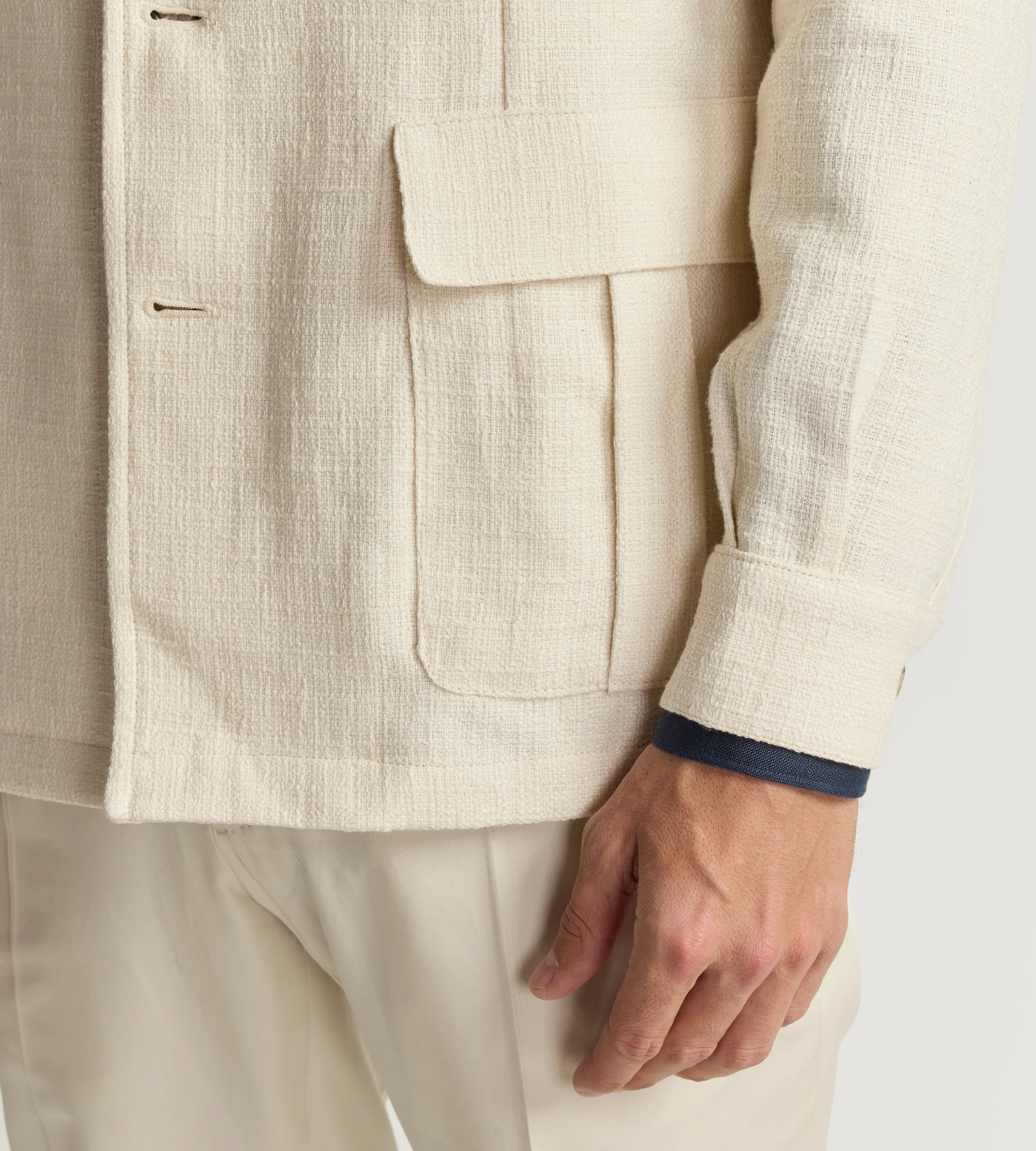 Veste Teba en coton et lin - Image 6