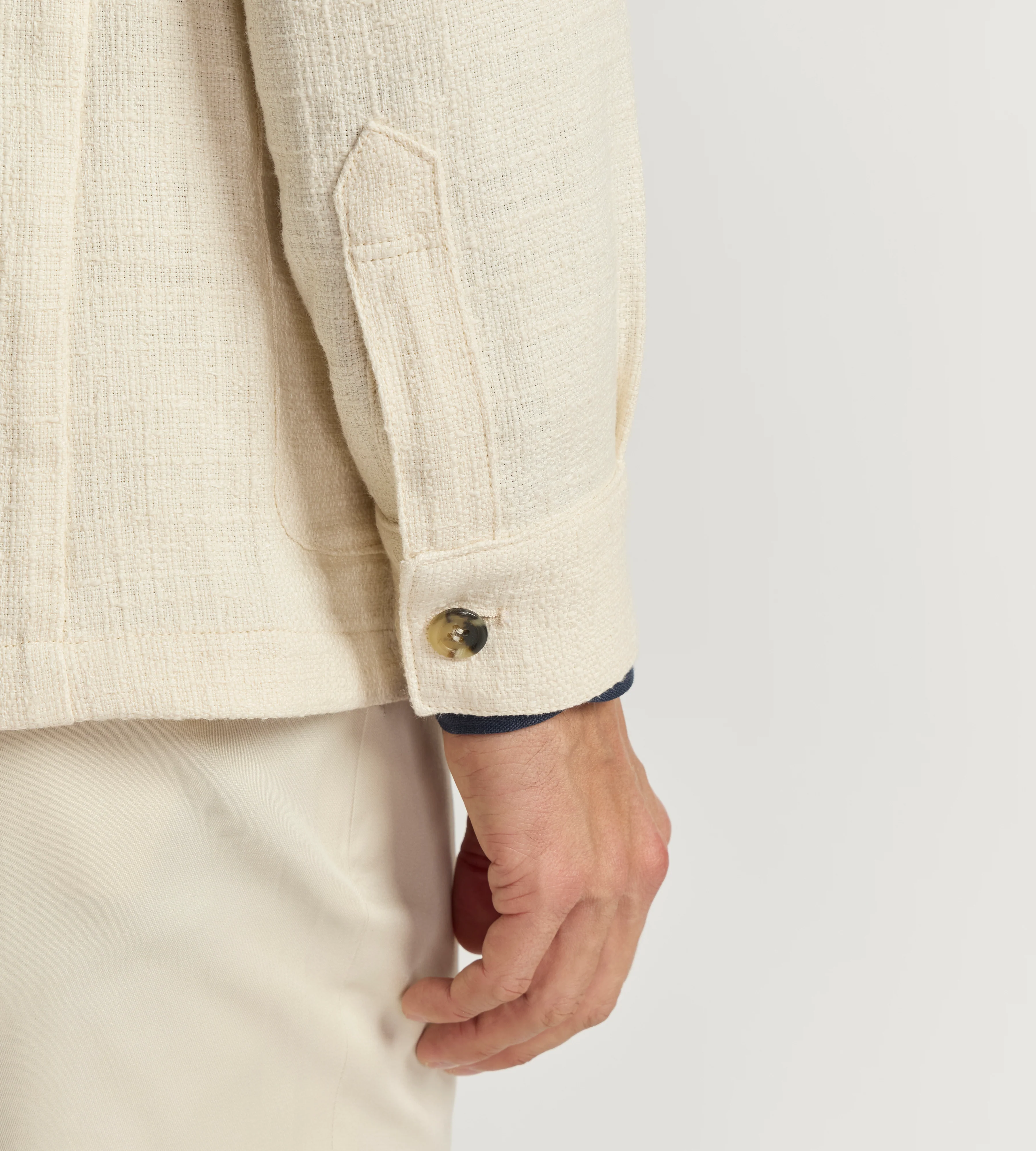 Veste Teba en coton et lin - Image 7