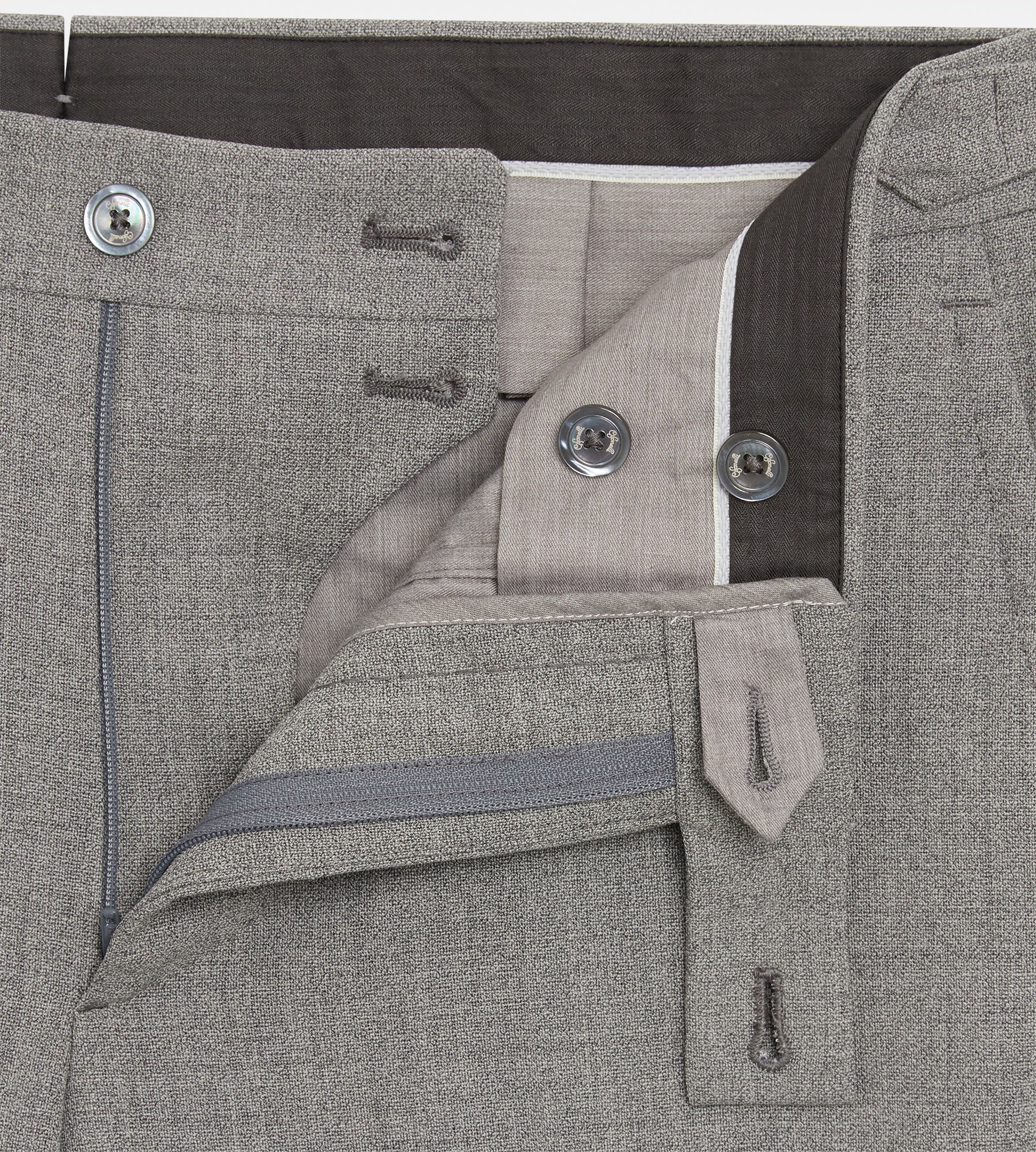 Costume 3 pièces gris en laine - Image 11