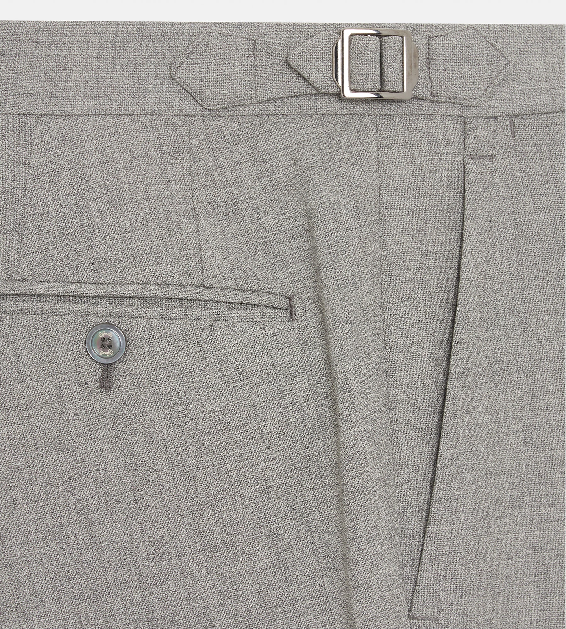 Costume 3 pièces gris en laine - Image 12