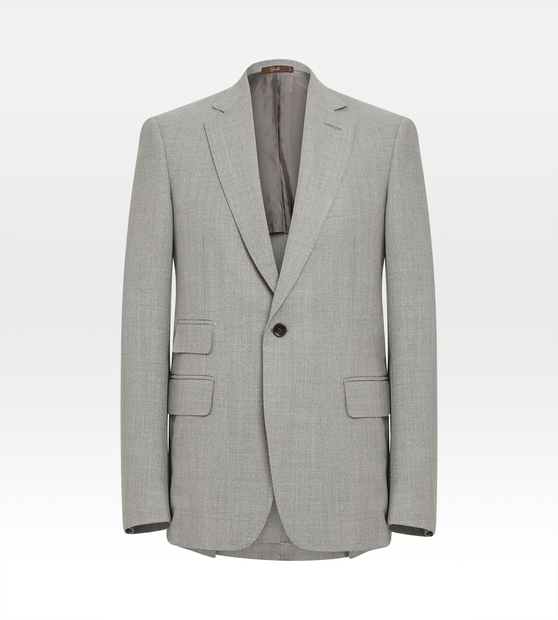 Costume 3 pièces gris en laine - Image 14