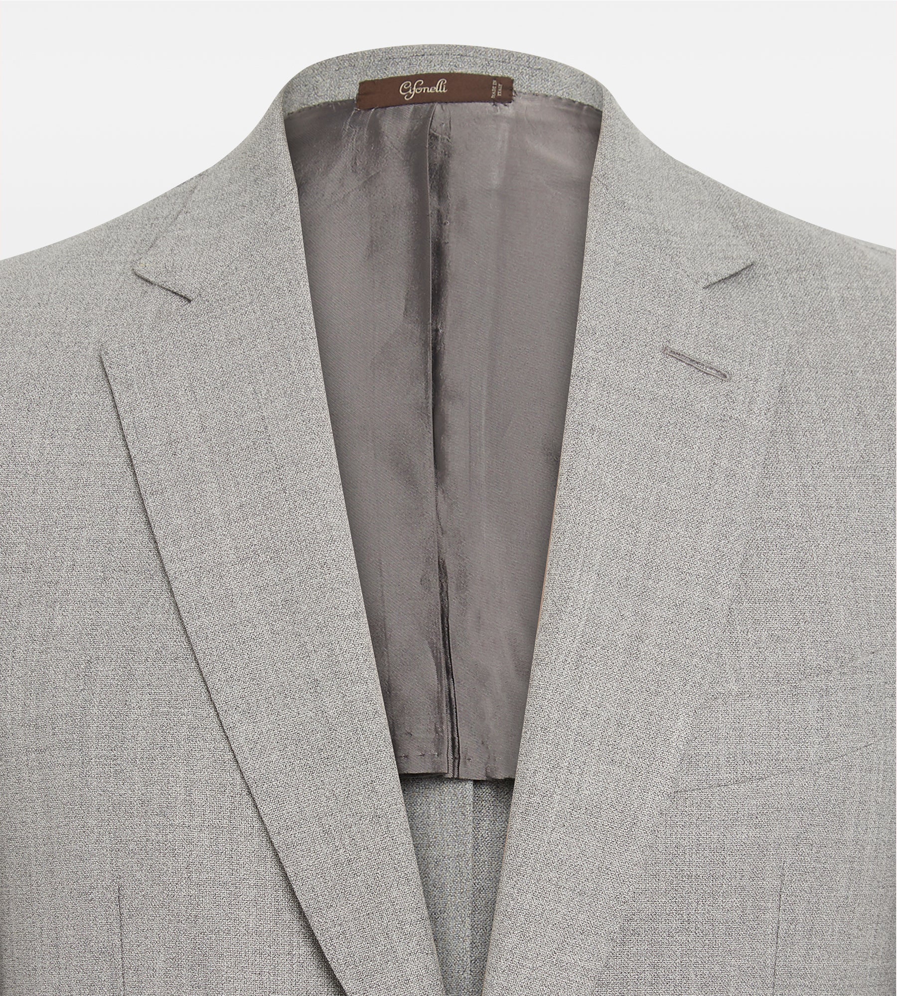 Costume 3 pièces gris en laine - Image 5