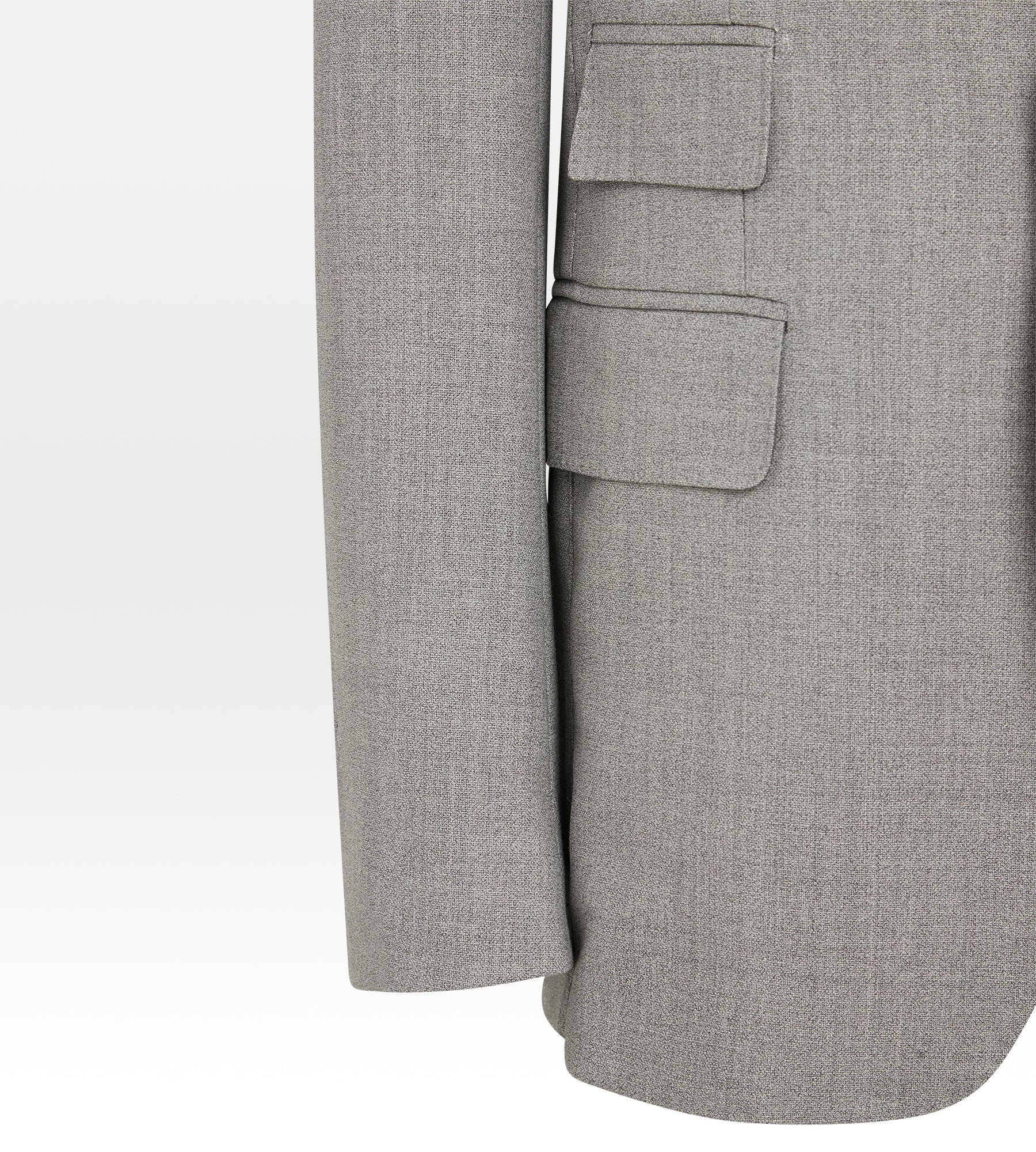 Costume 3 pièces gris en laine - Image 6
