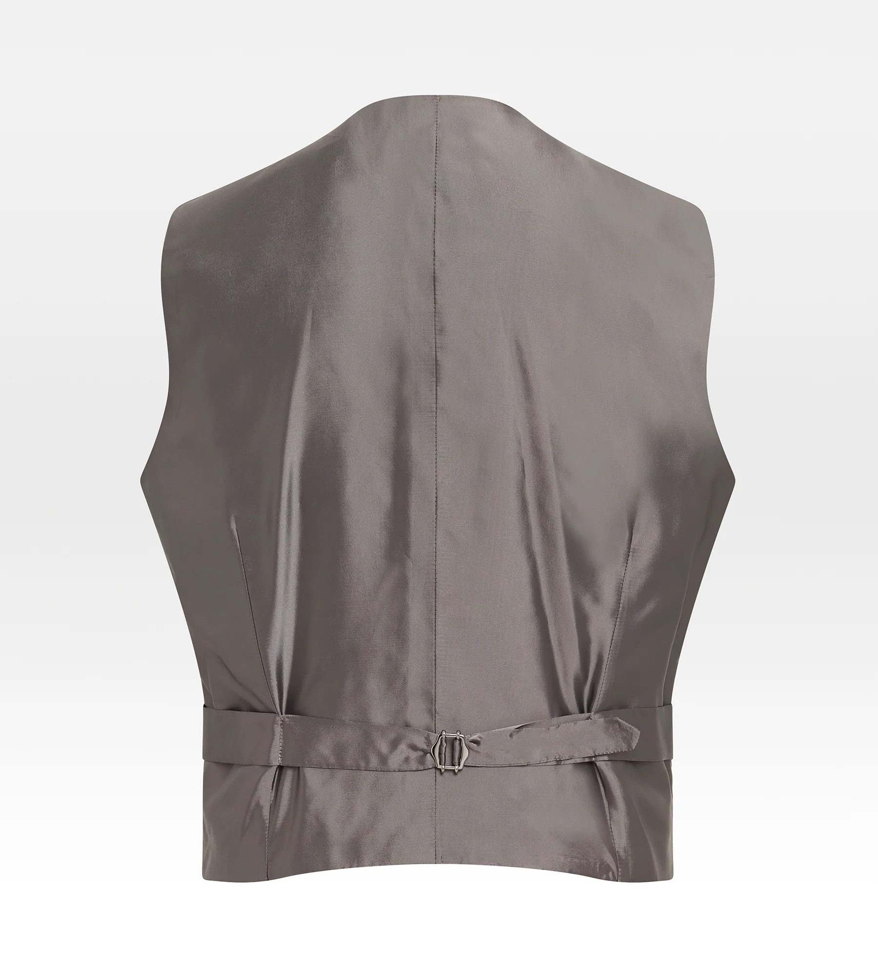Costume 3 pièces gris en laine - Image 8