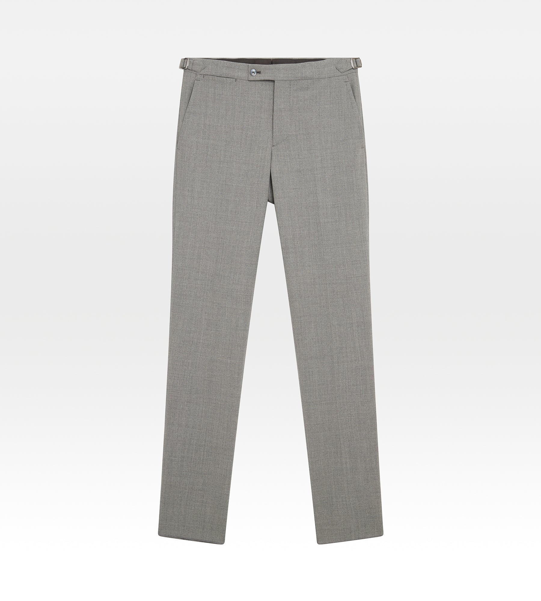 Costume 3 pièces gris en laine - Image 9
