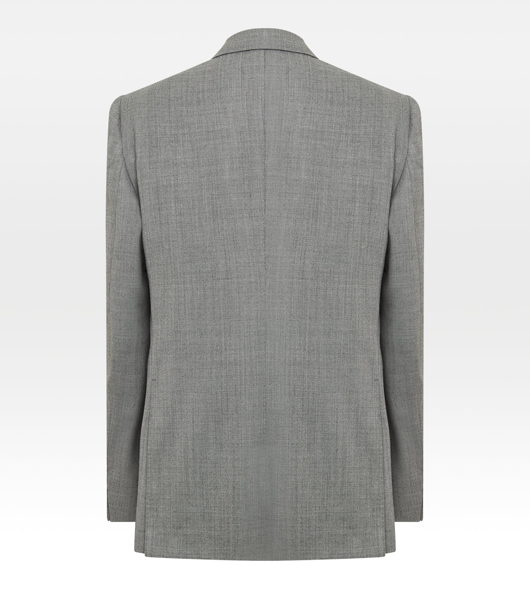 Costume croisé bas 6x1 gris en laine - Image 4