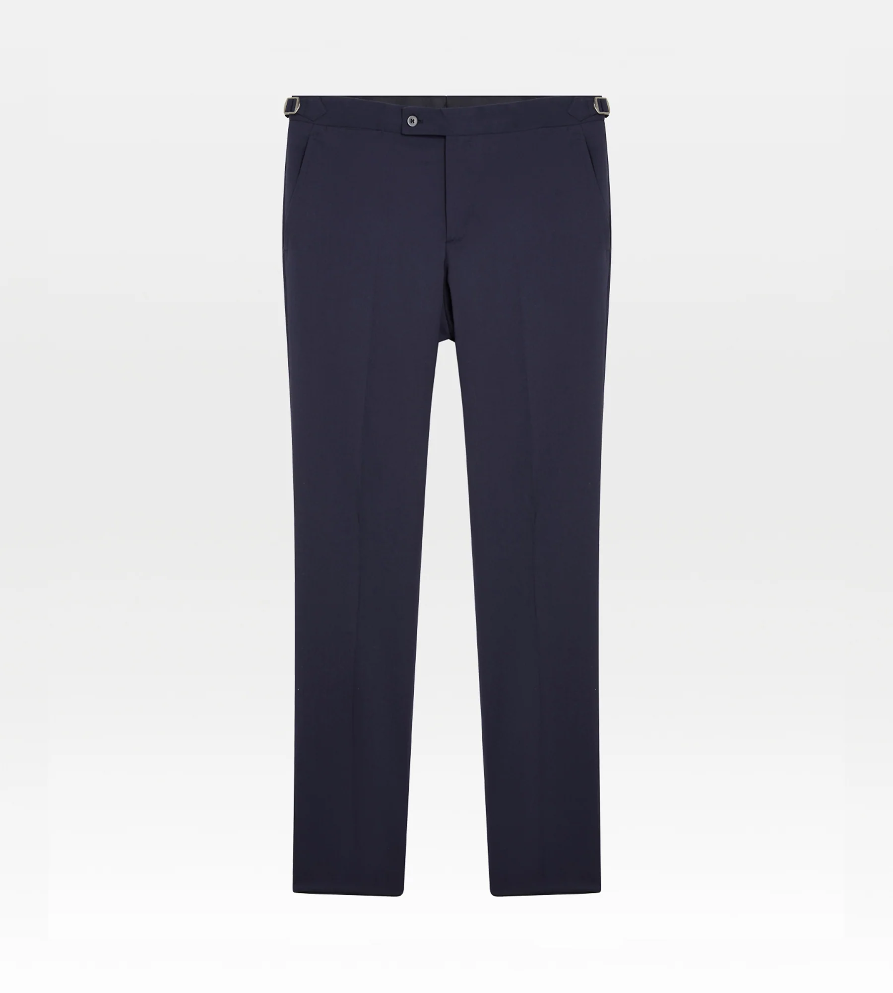 Costume croisé bas 6x1 bleu en laine - Image 2