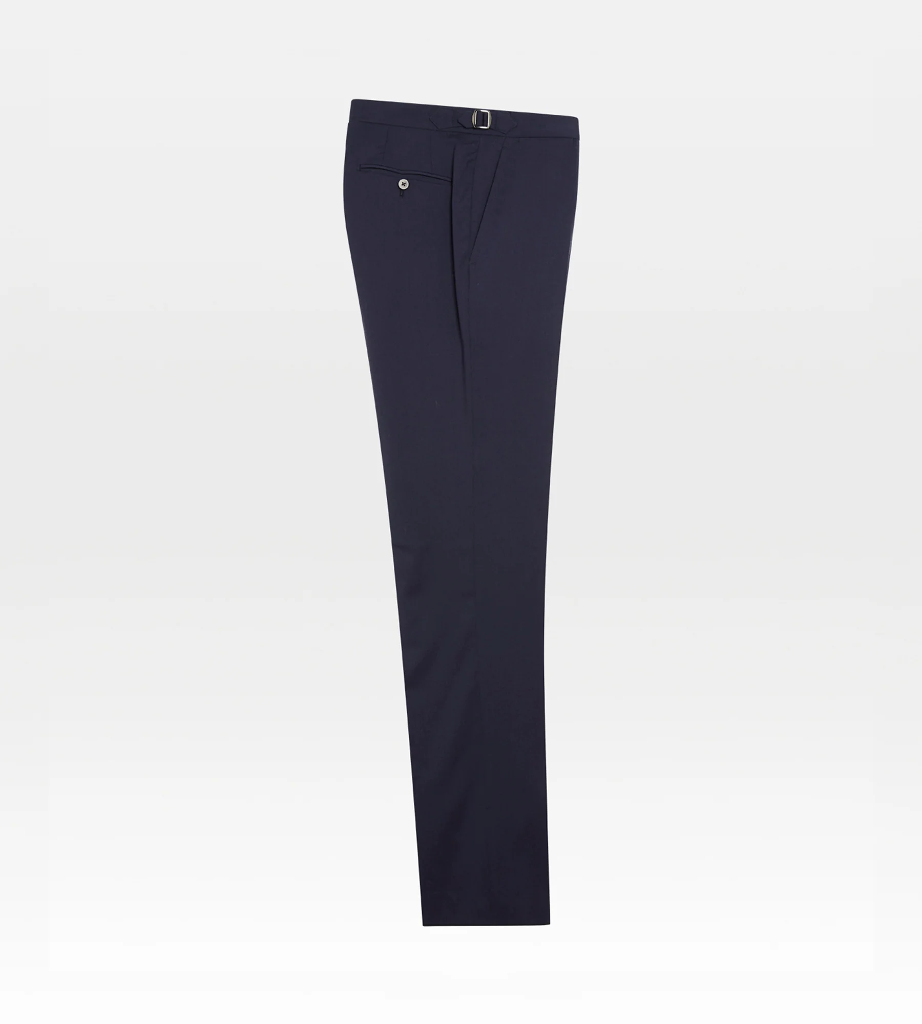 Costume croisé bas 6x1 bleu en laine - Image 6