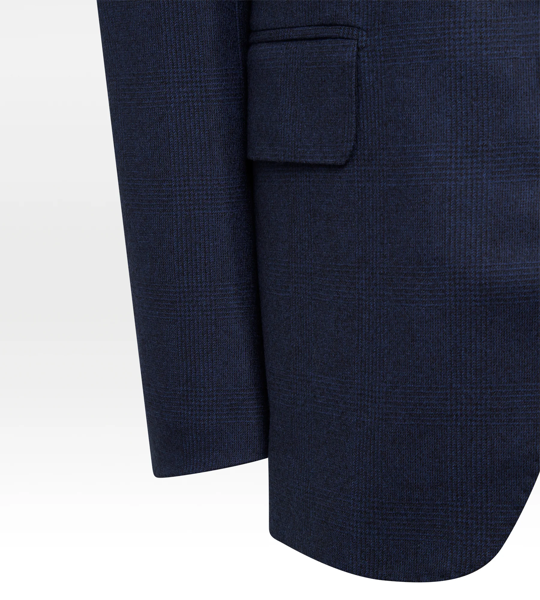 Costume 3 pièces bleu en flanelle à motif Prince de Galles - Image 6