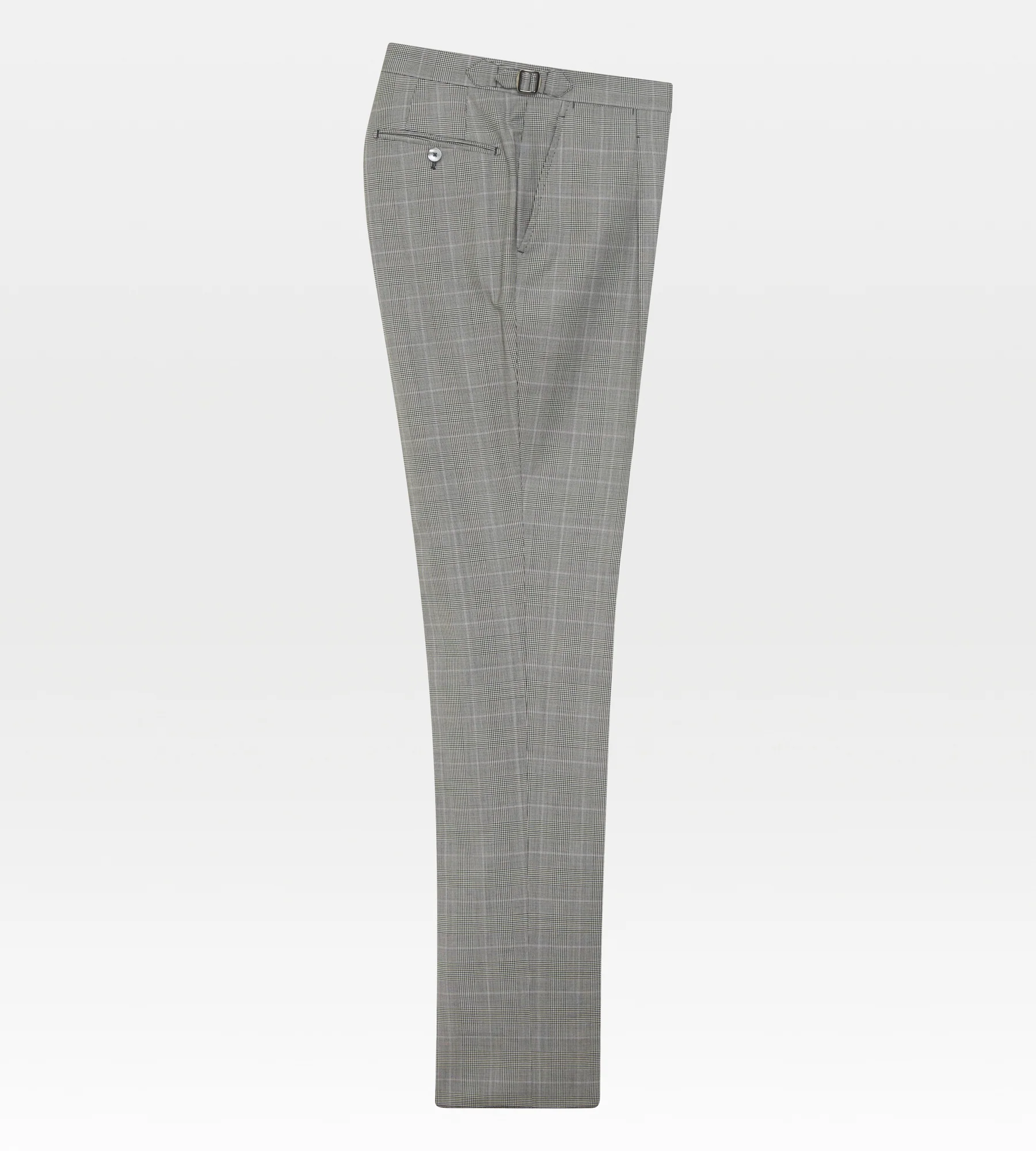 Costume 3 pièces gris en laine à motif Prince de Galles - Image 10