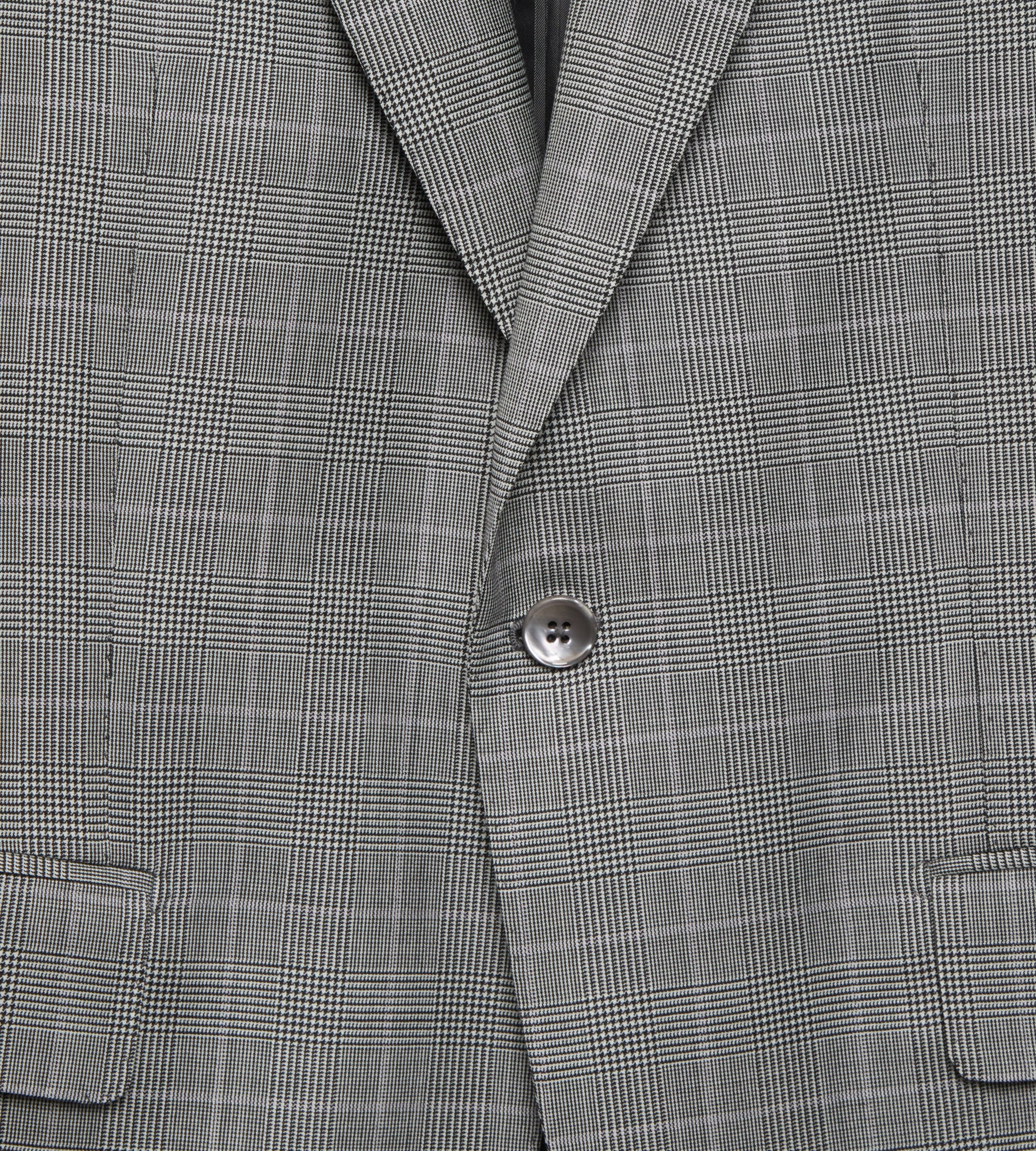 Costume 3 pièces gris en laine à motif Prince de Galles - Image 4