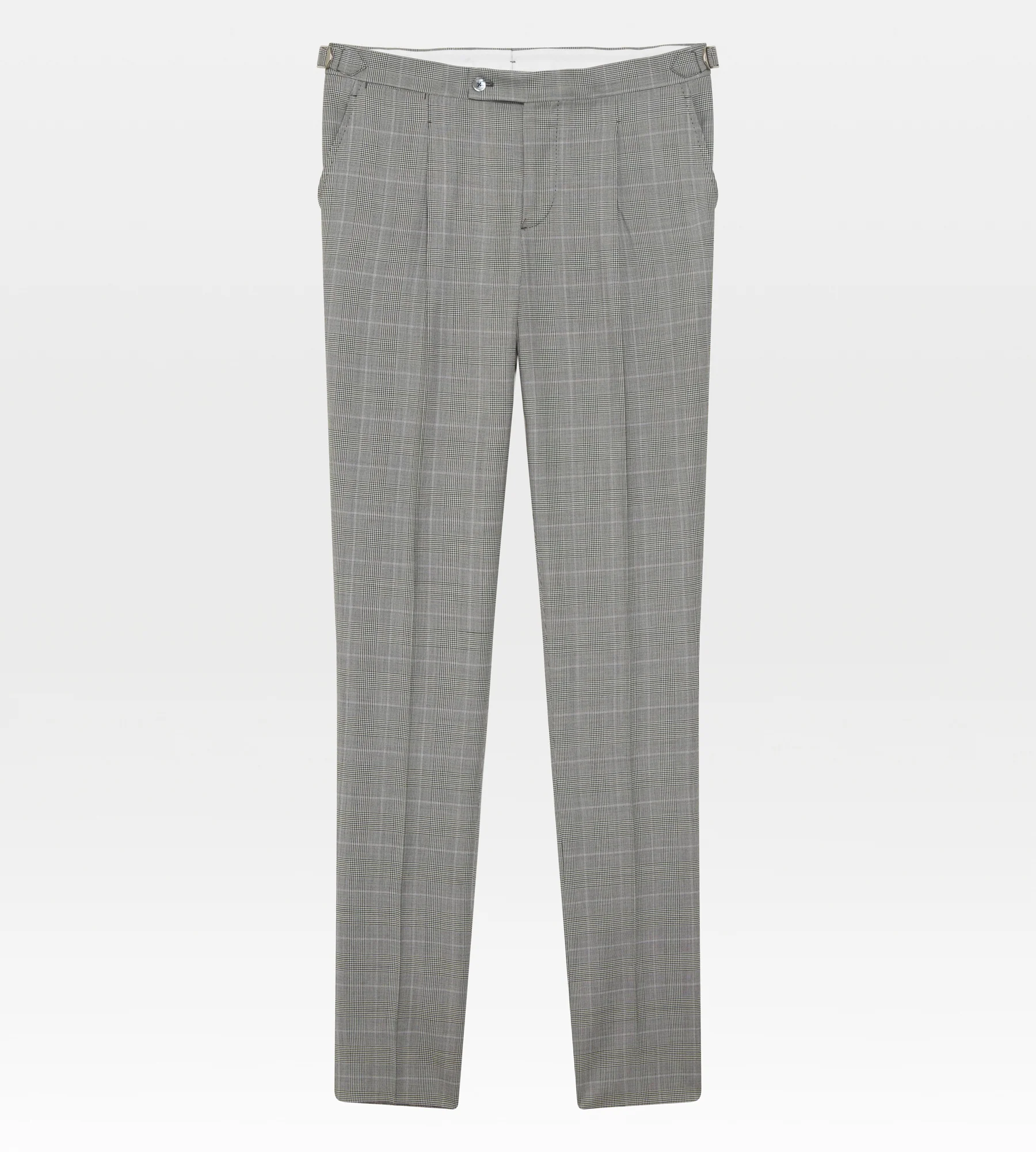 Costume 3 pièces gris en laine à motif Prince de Galles - Image 9