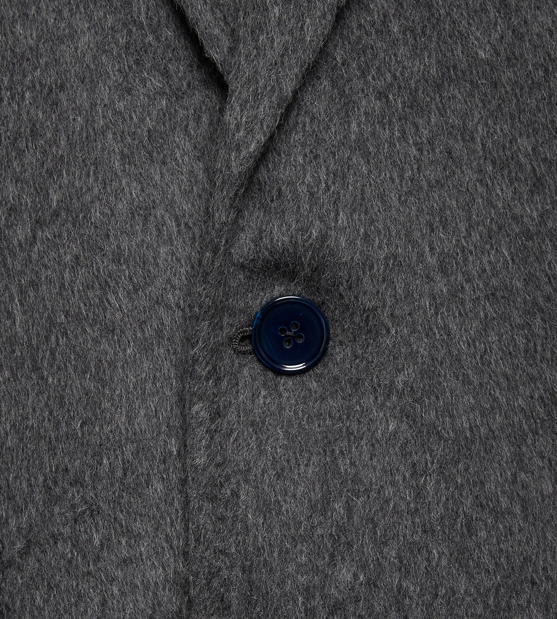 Manteau en alpaga & laine gris - Image 9