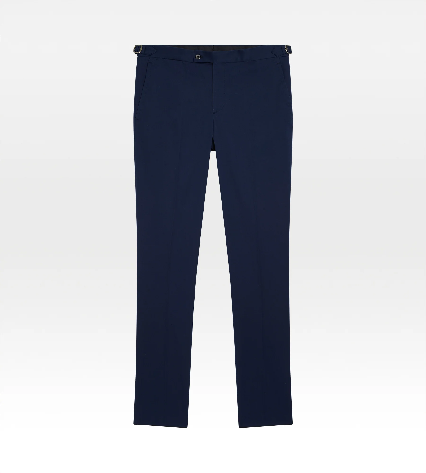 Pantalon classique en coton bleu marine - Image 4