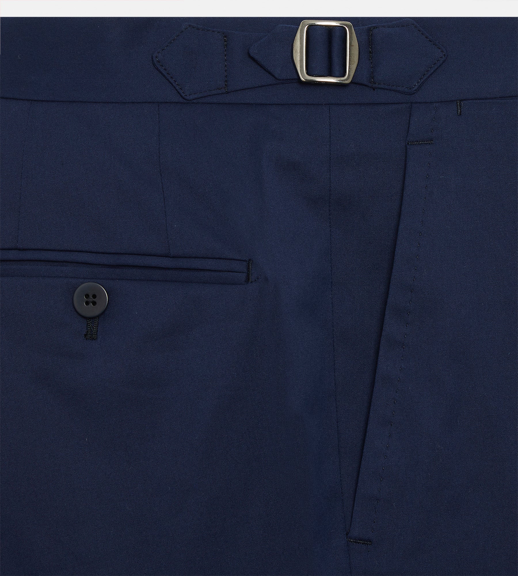 Pantalon classique en coton bleu marine - Image 6