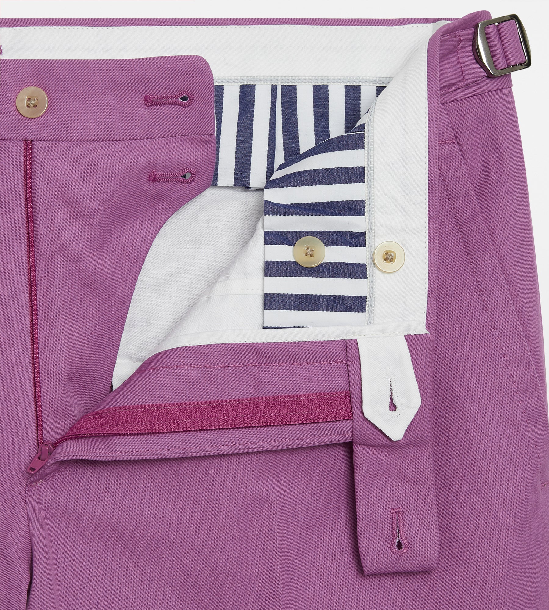 Pantalon classique en coton rose - Image 2