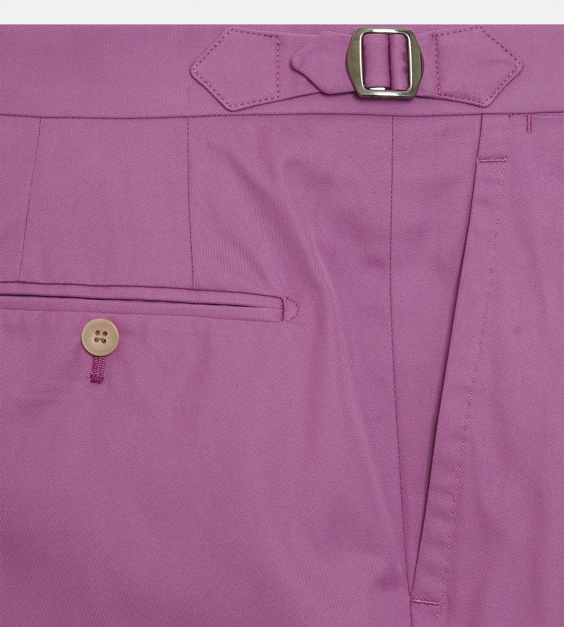 Pantalon classique en coton rose - Image 5