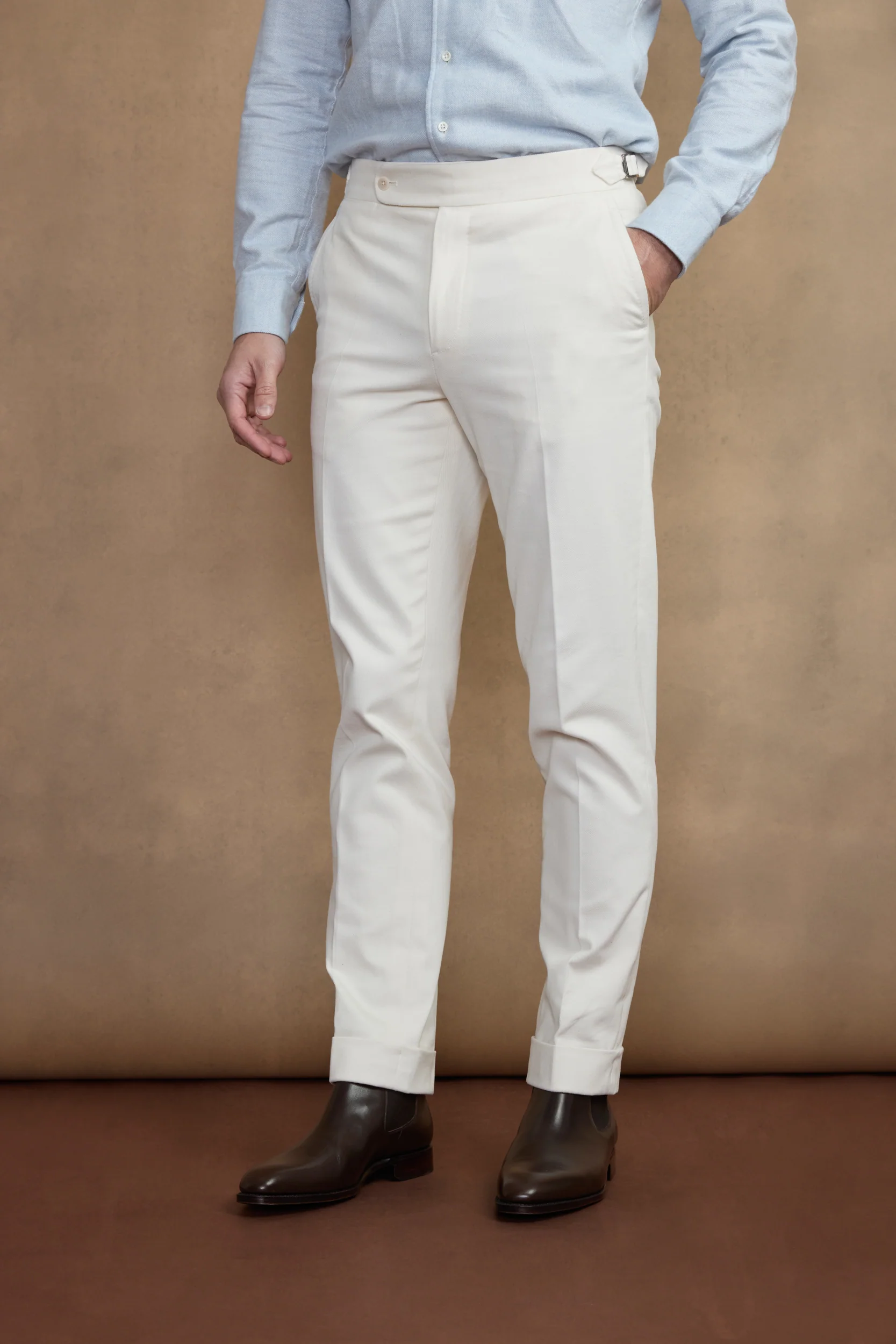 Pantalon en coton et laine - Image 3