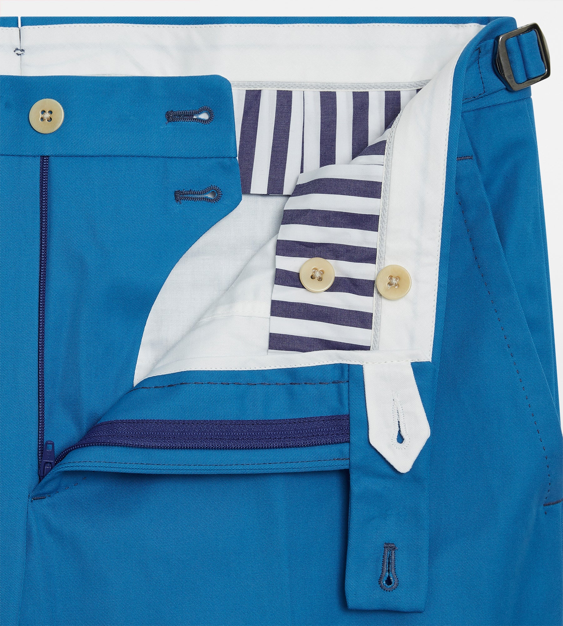 Pantalon classique en coton bleu - Image 2