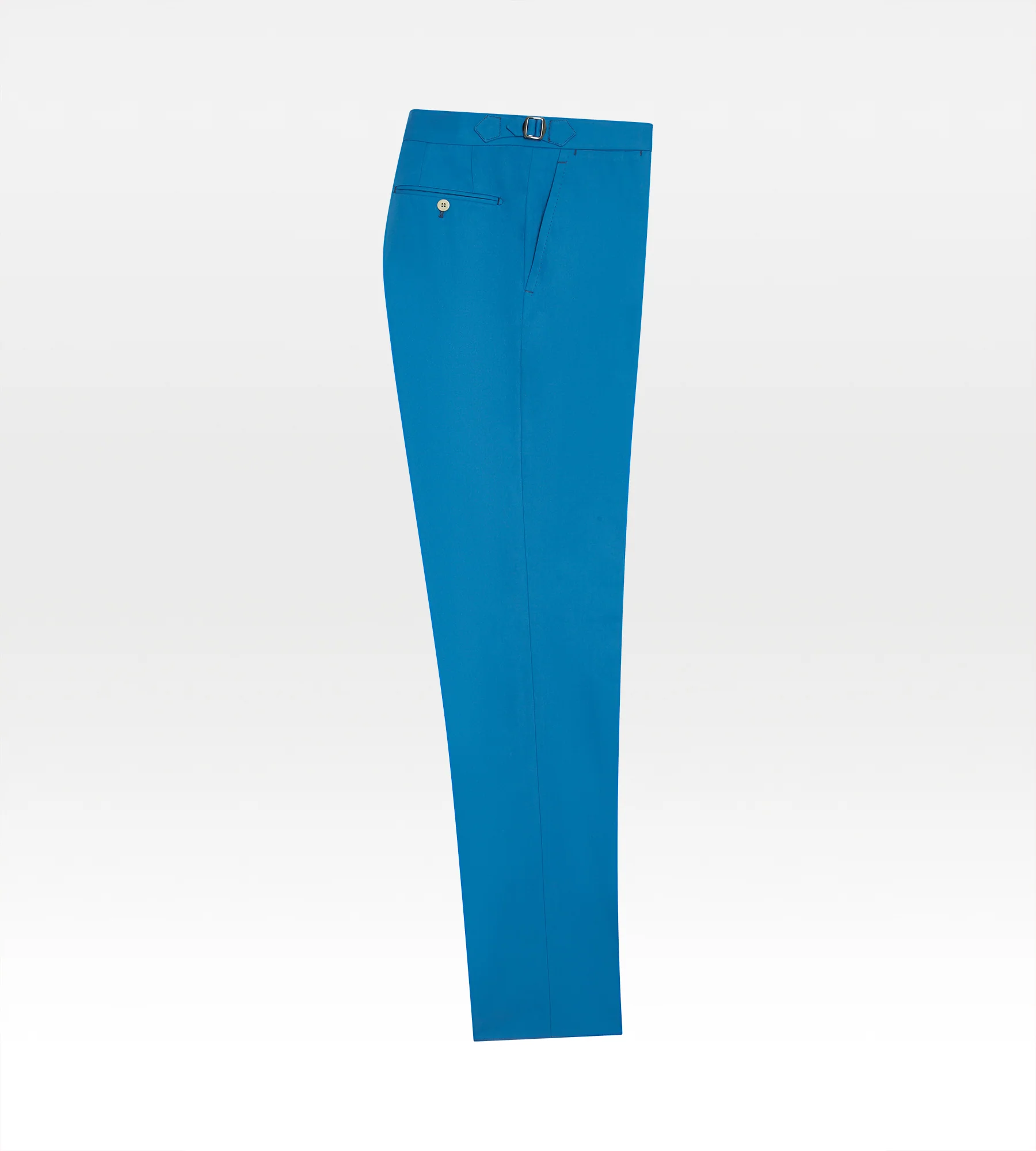 Pantalon classique en coton bleu - Image 4