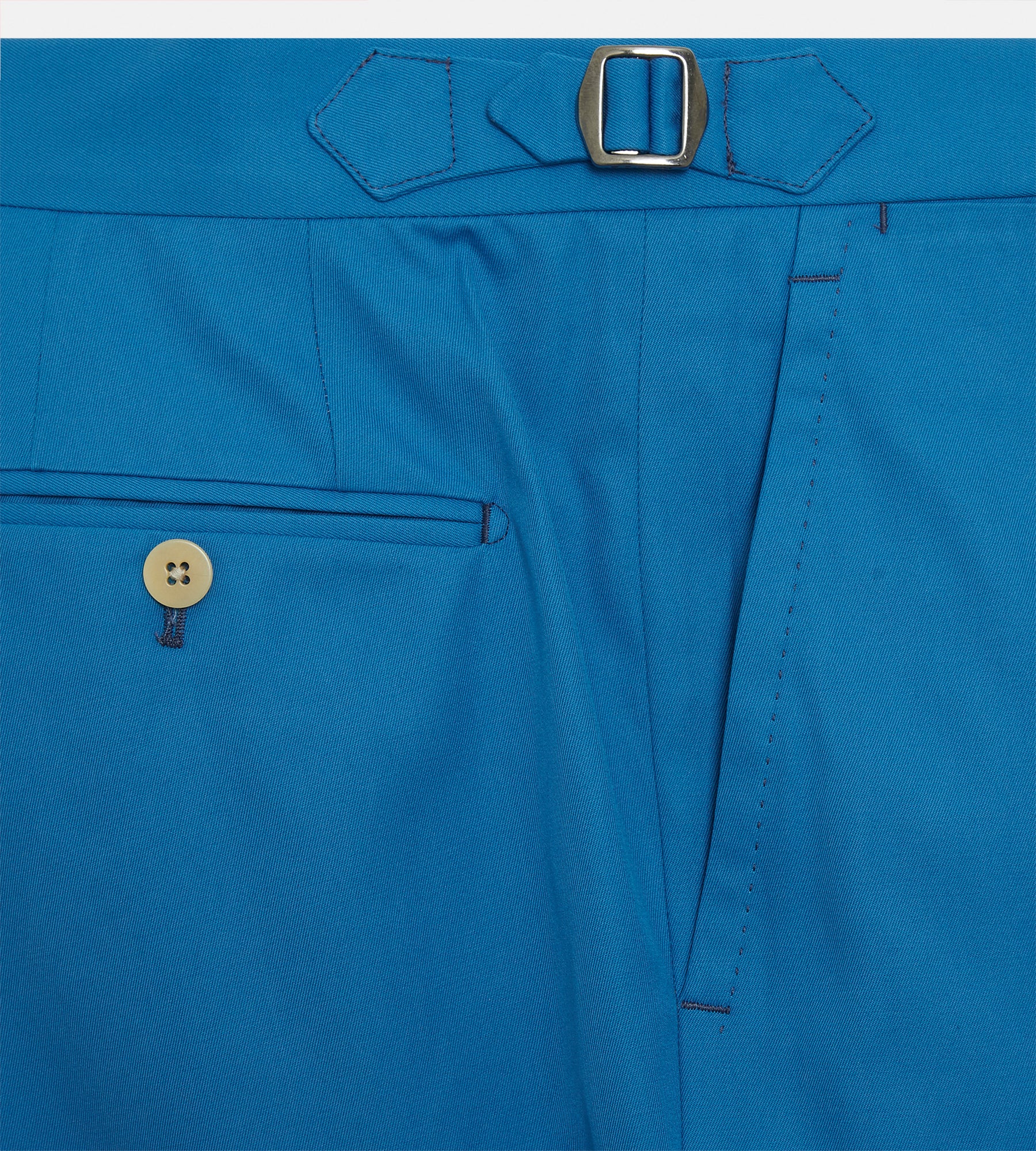 Pantalon classique en coton bleu - Image 5