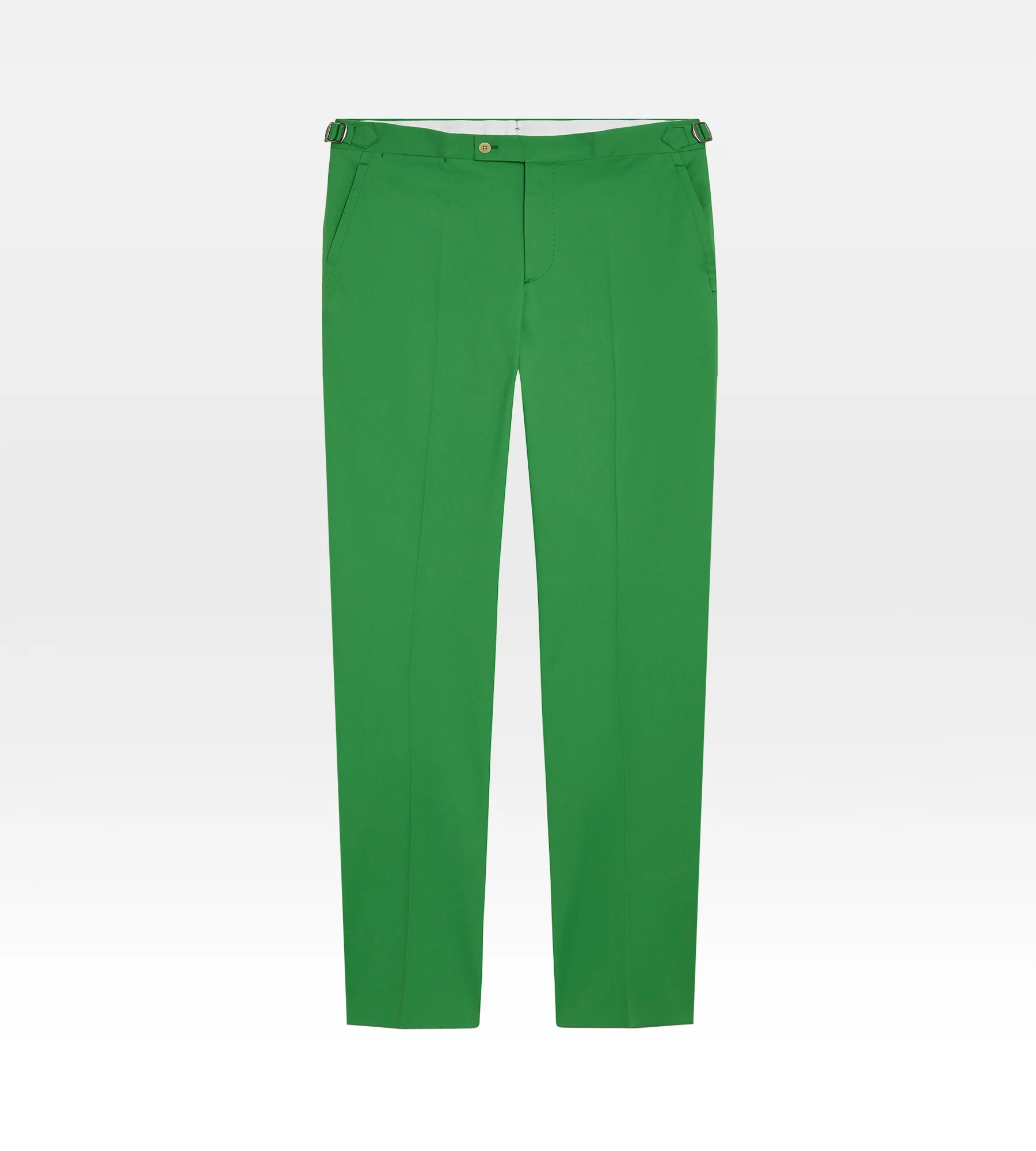 Pantalon classique en coton vert - Image 3