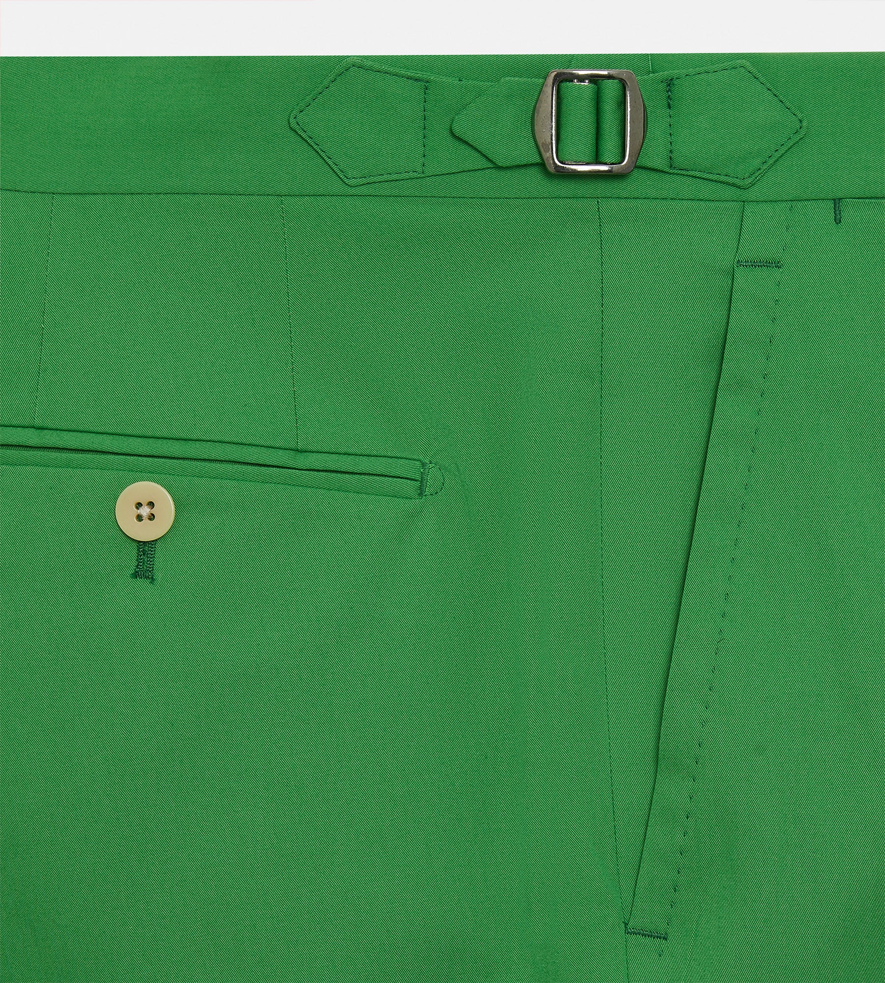 Pantalon classique en coton vert - Image 5