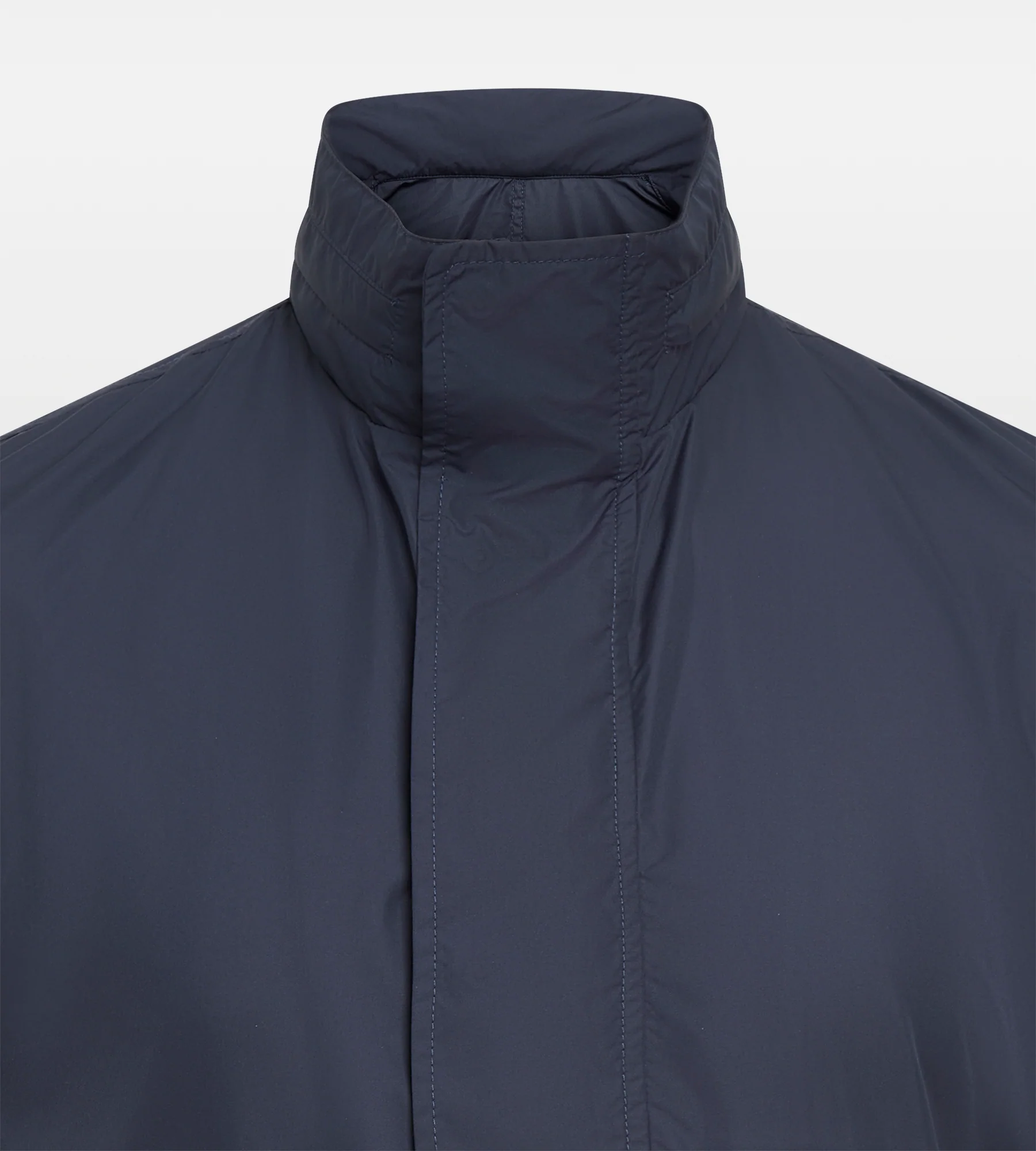 Parka bleu marine en nylon - Image 5