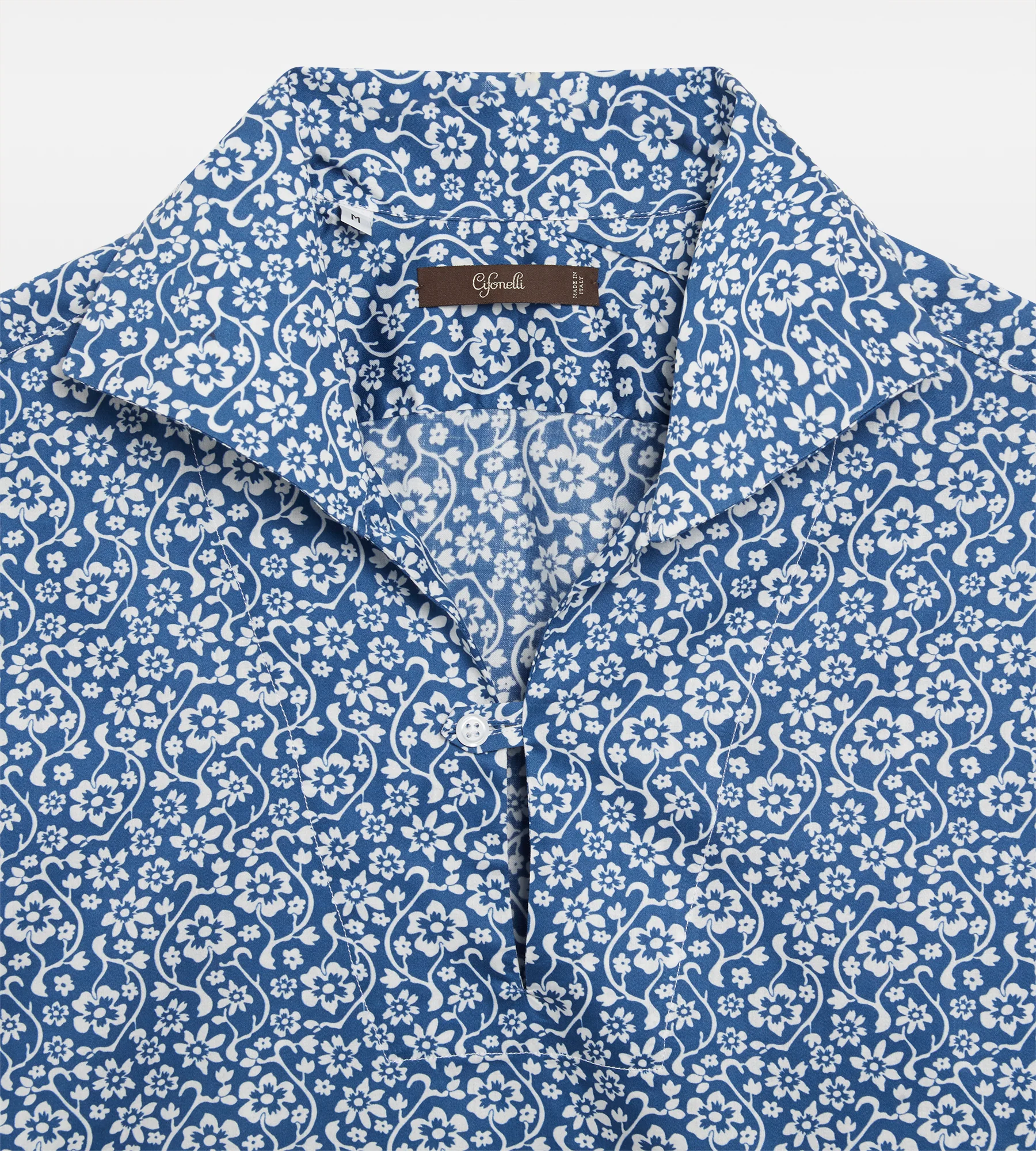 Polo bleu à fleurs - Image 3