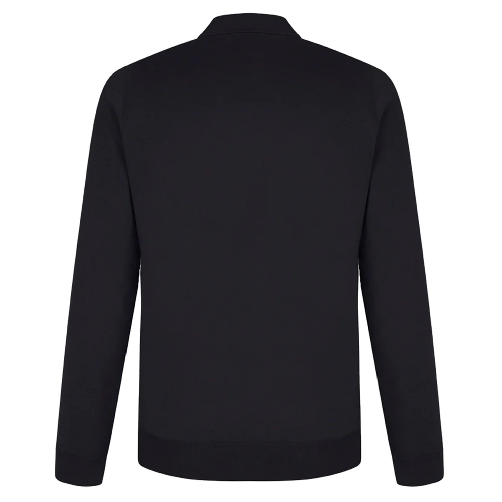 Polo en cachemire & soie bleu marine - Image 2