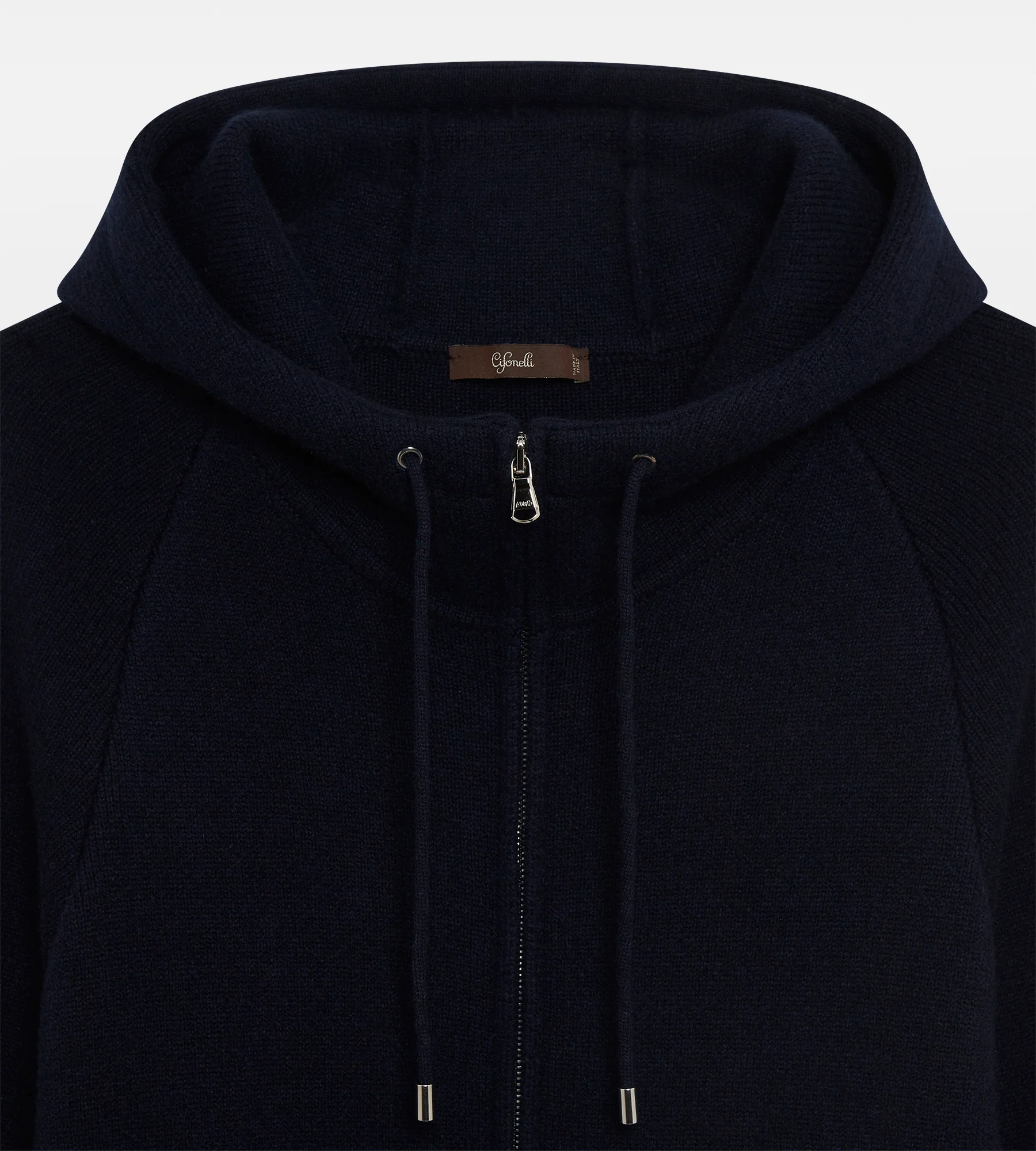 Cardigan zippé à capuche en cachemire - Image 4