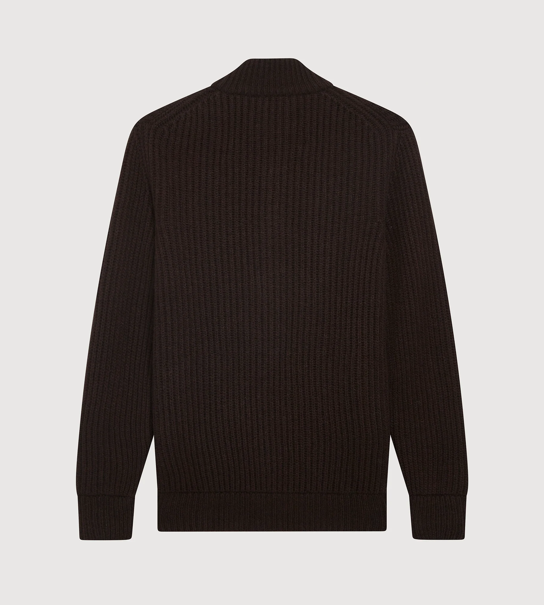 Cardigan zippé à col cheminée en laine et cachemire - Image 4