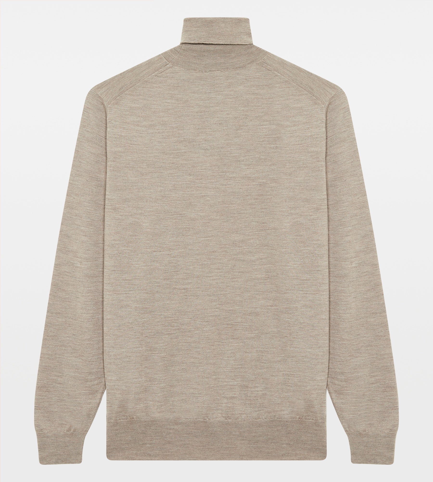 Pull beige en laine, cachemire & soie col roulé - Image 2