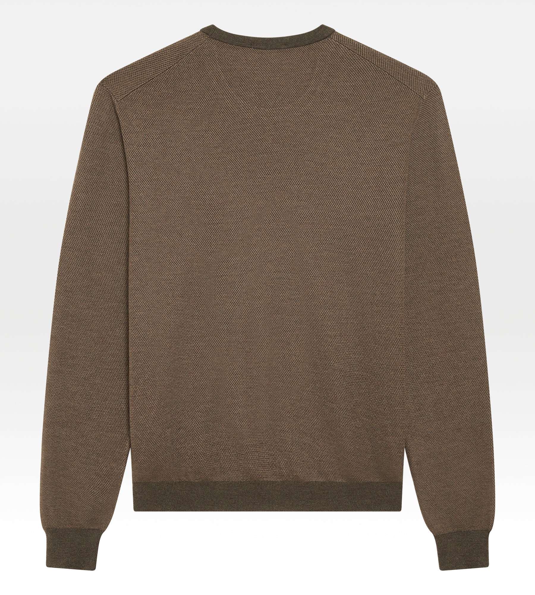 Pull fin en cachemire & soie marron - Image 2