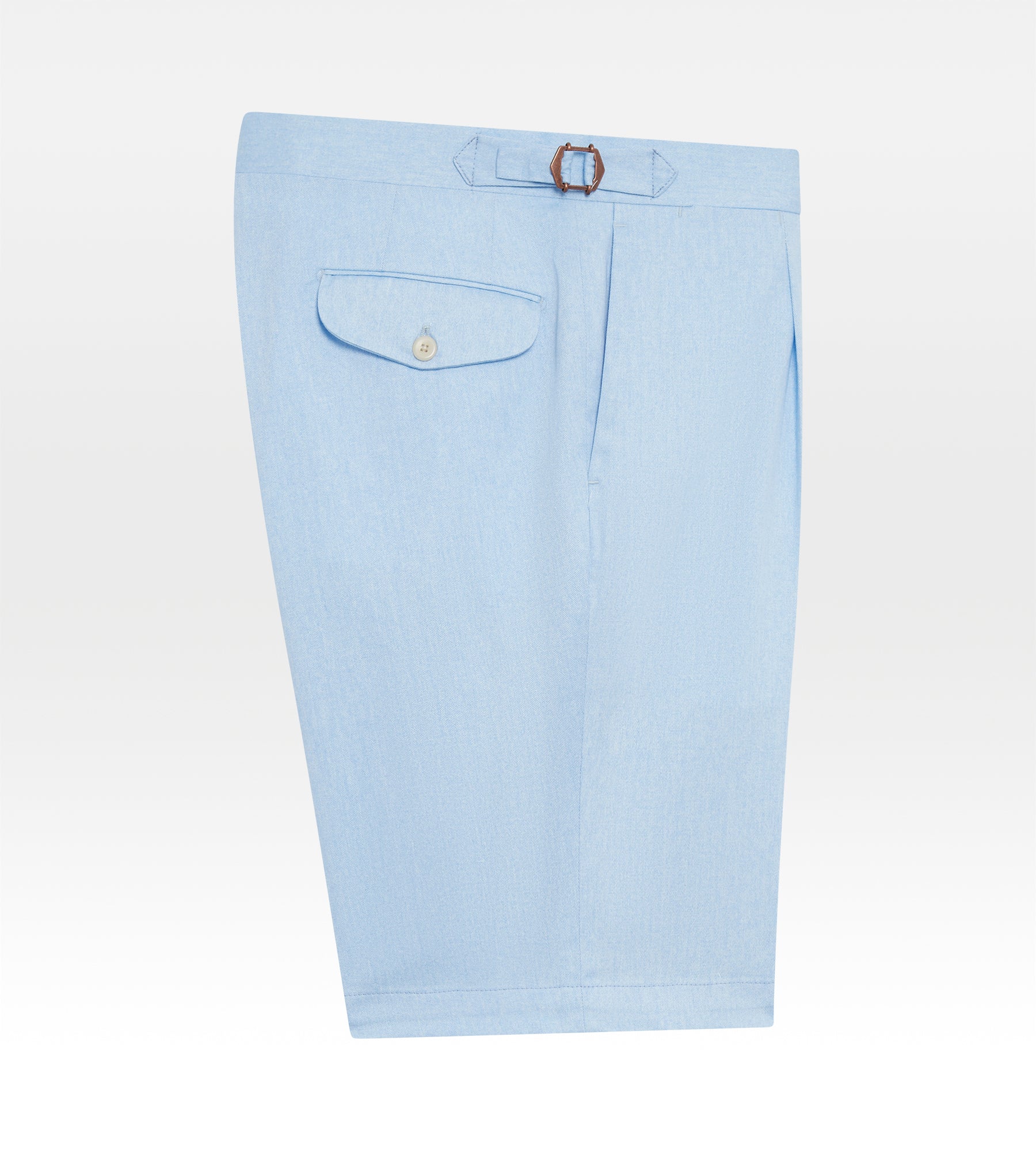 Short en coton bleu ciel - Image 3