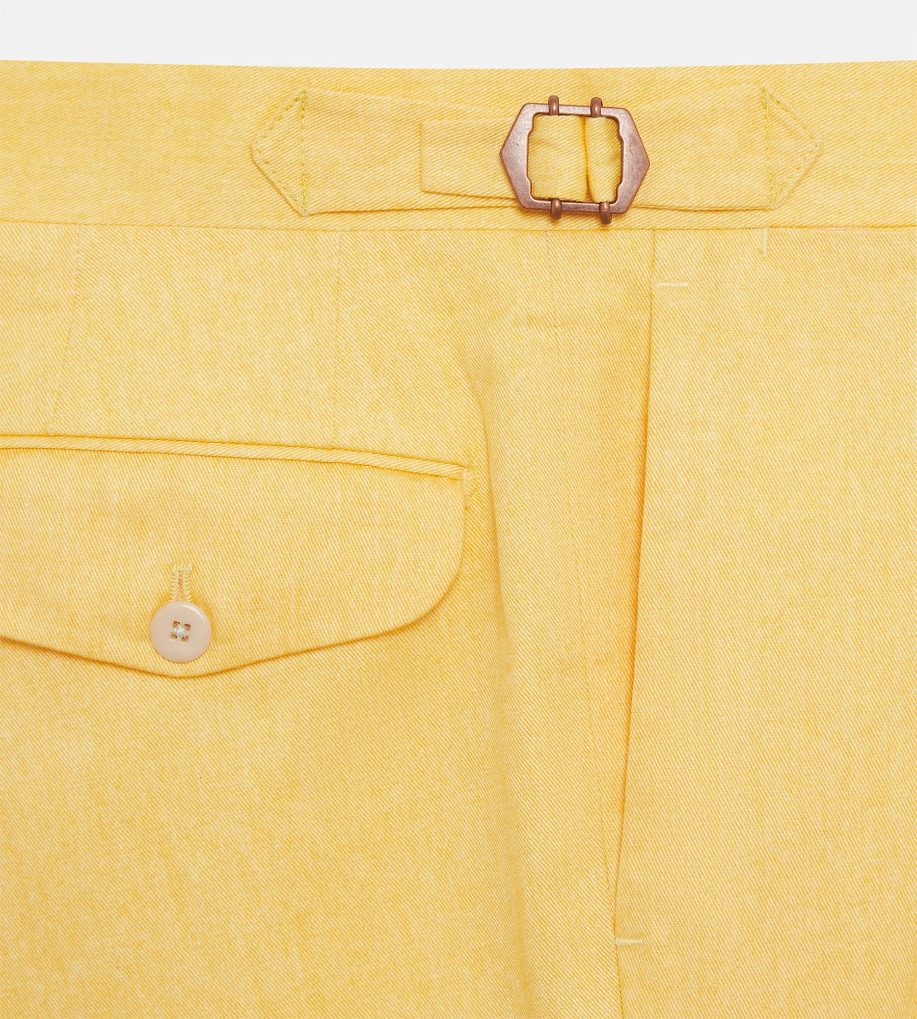 Short en coton jaune - Image 4