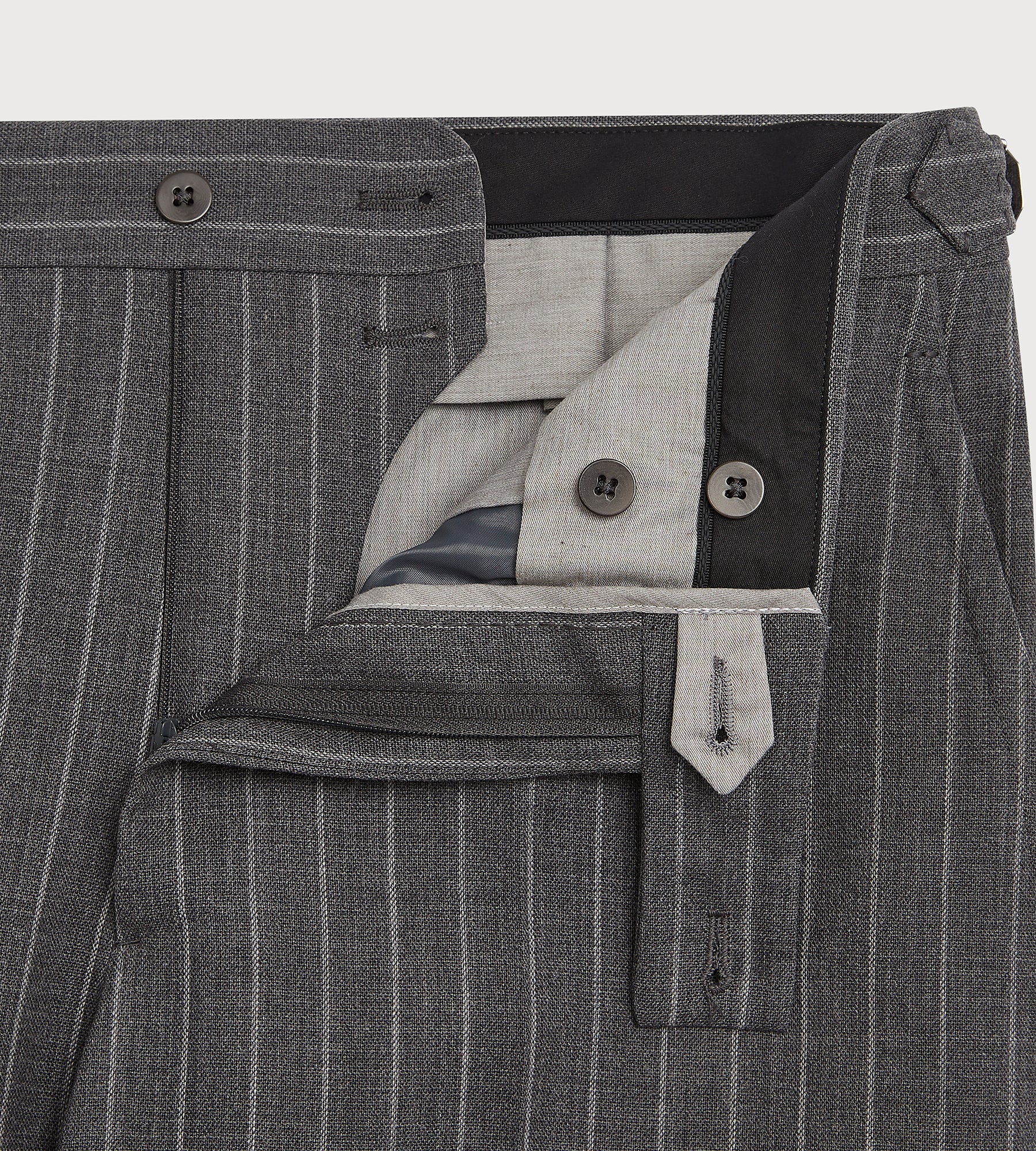 Costume en laine infroissable à rayures - Image 7