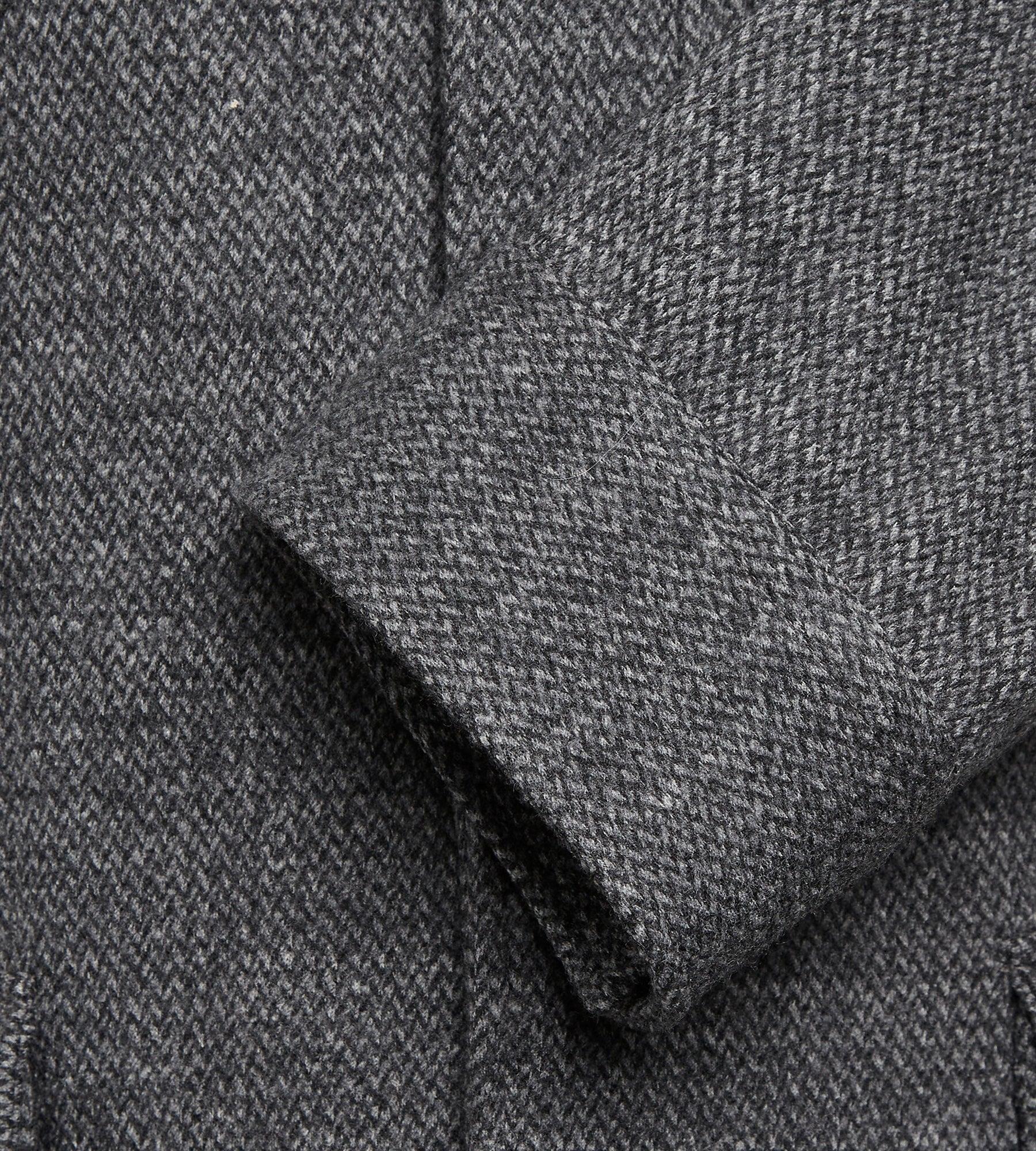 Sur-chemise épaisse en laine grise - Image 6