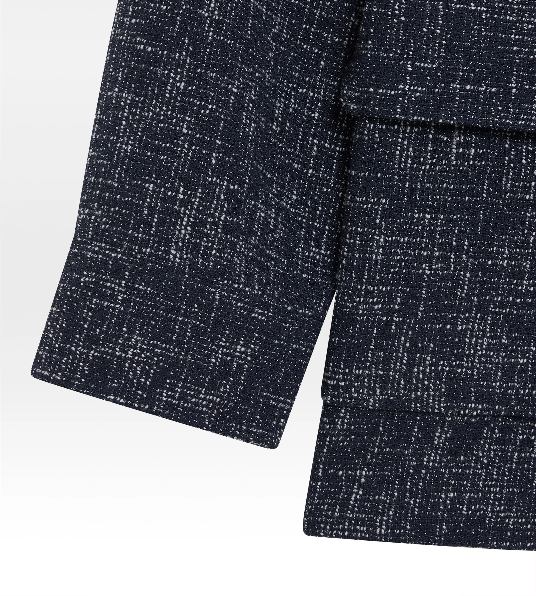Sur-chemise en laine & coton bleu - Image 5
