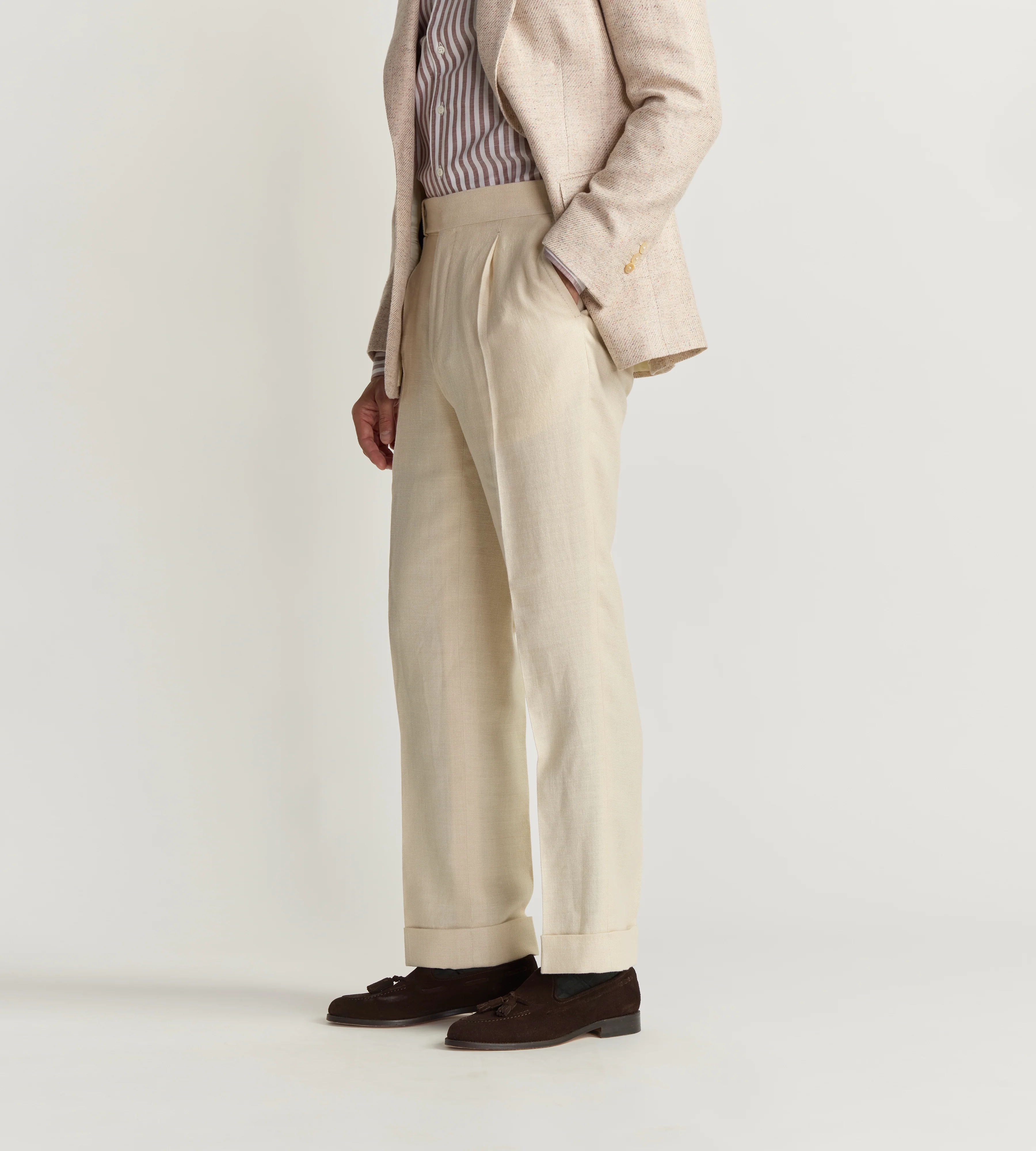 Pantalon en soie et lin - Image 3