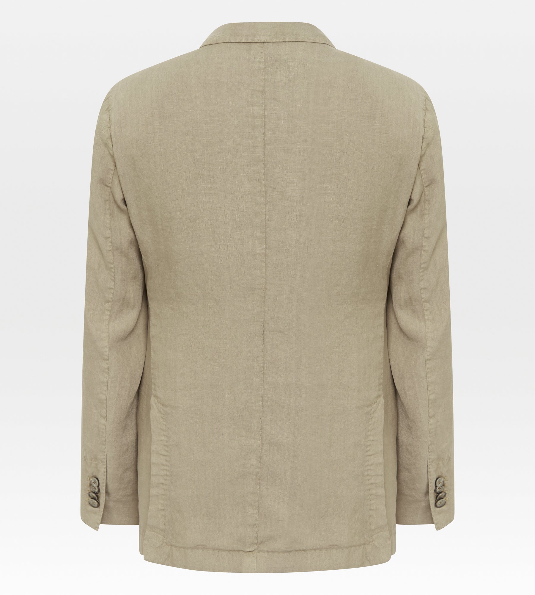 Veste déstructurée beige en lin - Image 2
