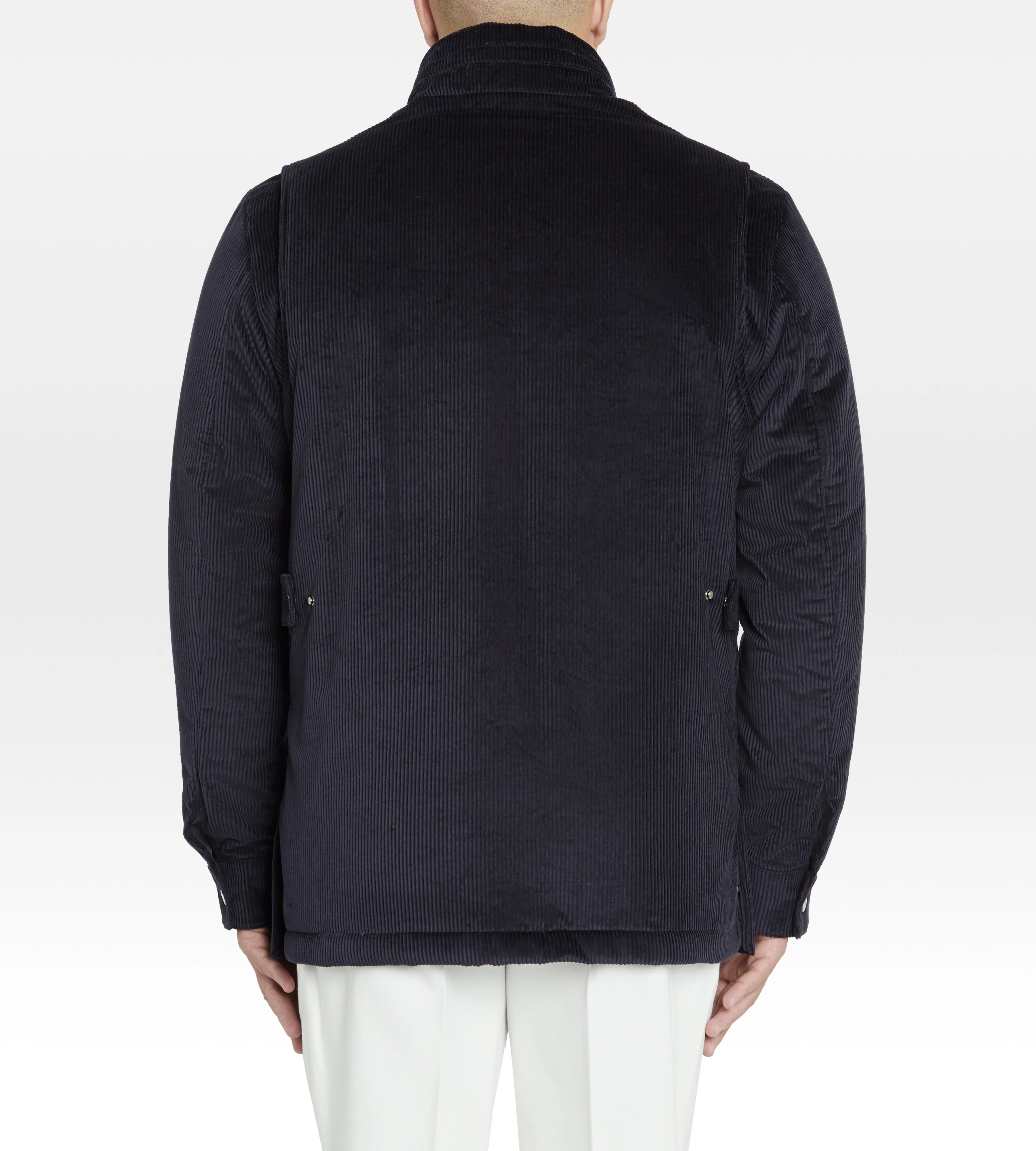 Veste en velours côtelé bleu marine - Image 3
