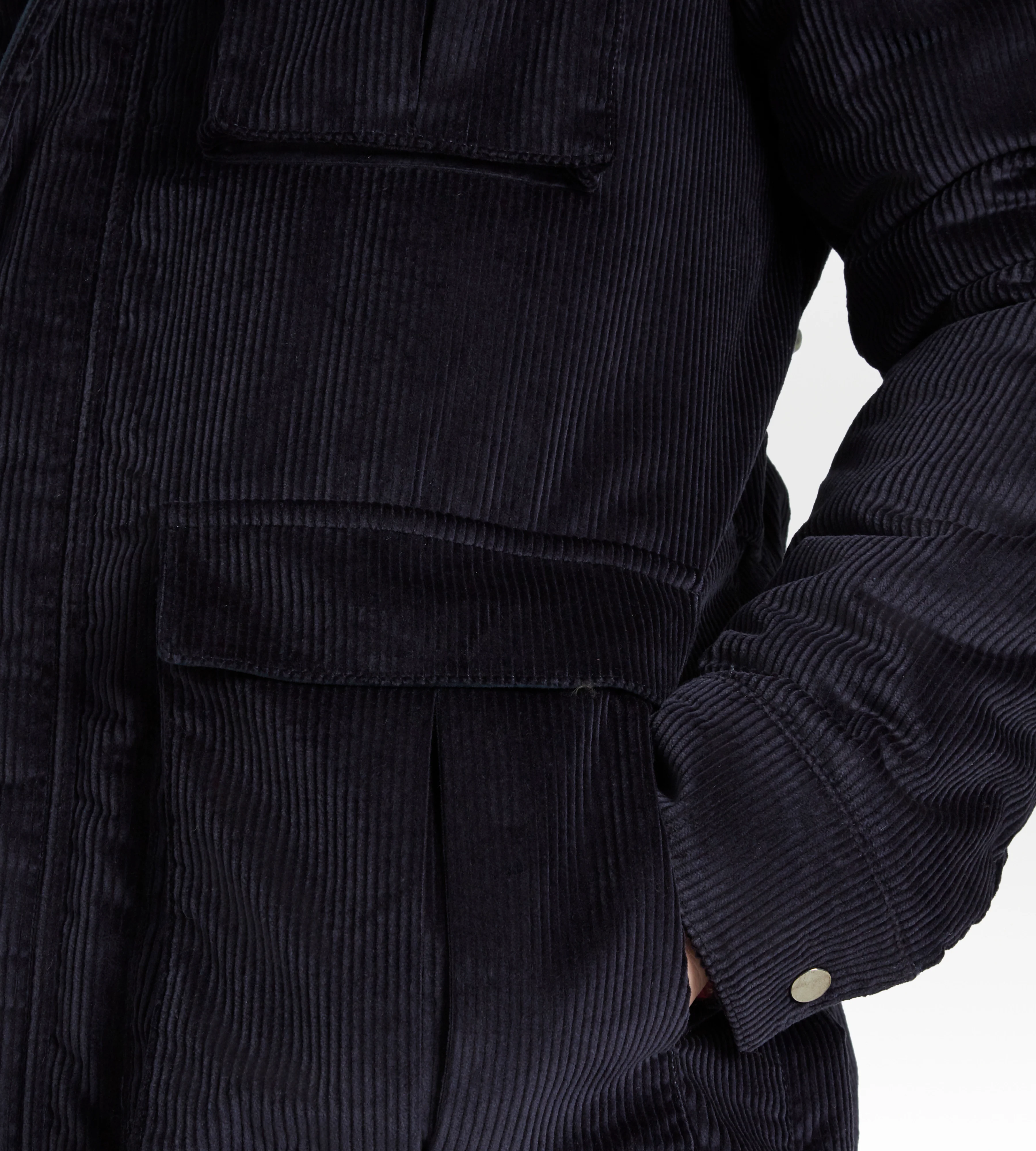 Veste en velours côtelé bleu marine - Image 6