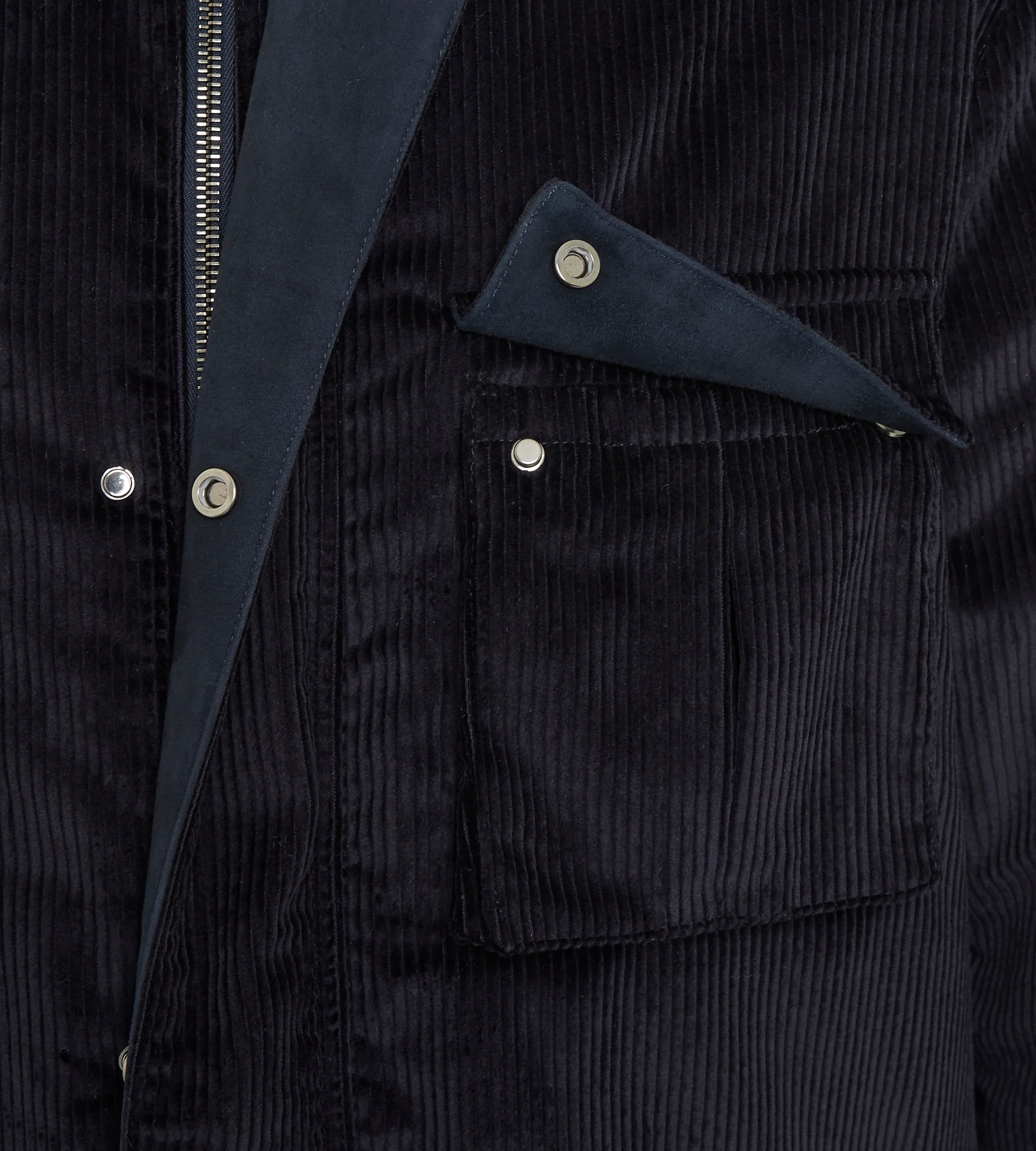 Veste en velours côtelé bleu marine - Image 8