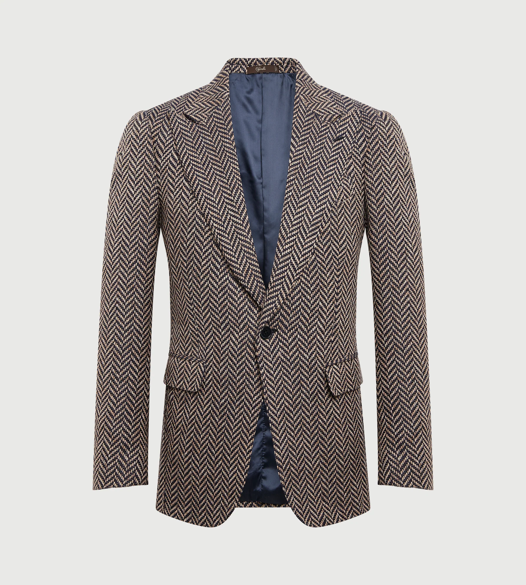 Veste à chevrons en alpaga mélangé - Image 2