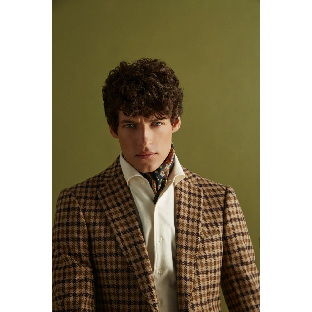 Veste en laine à carreaux - Image 3
